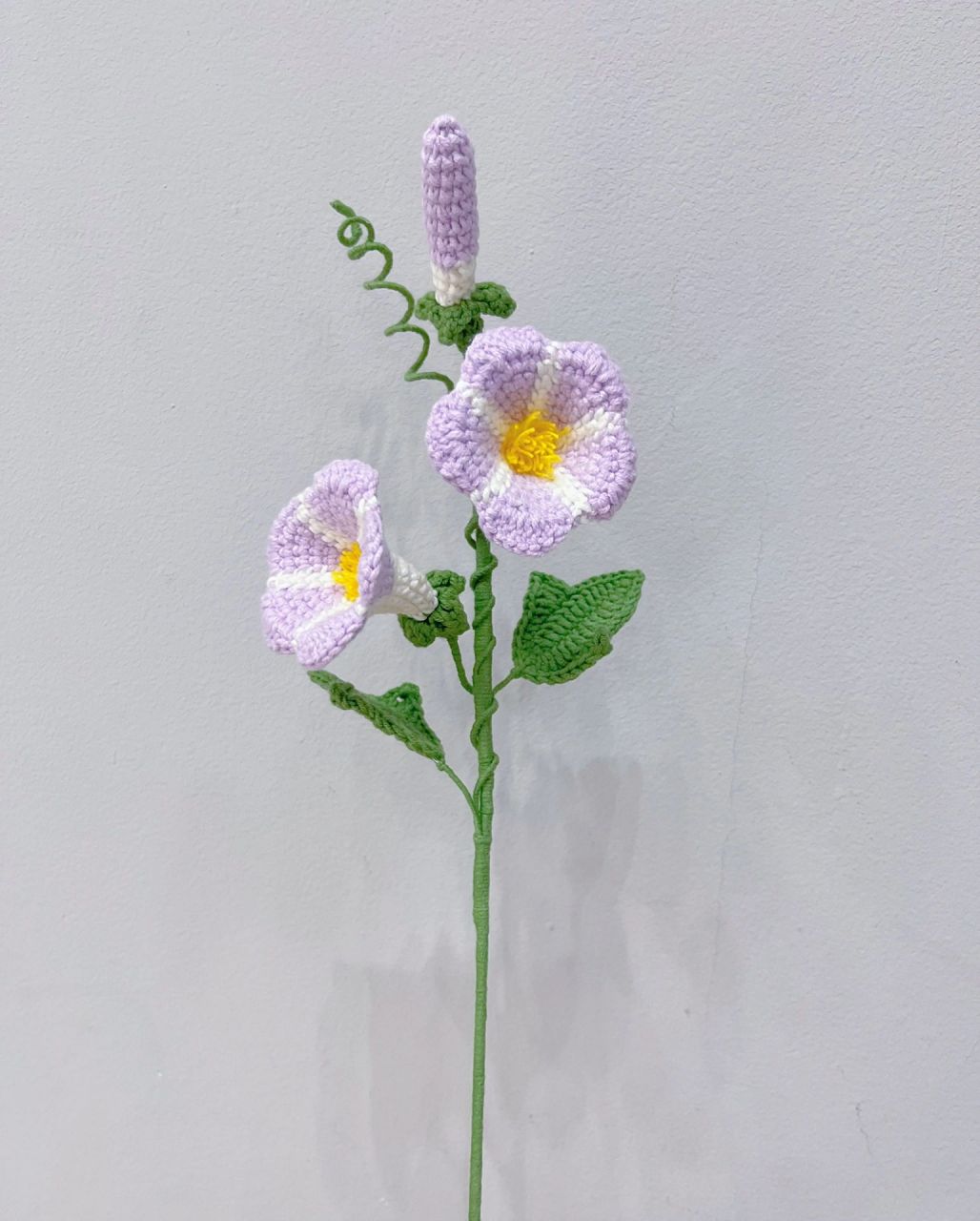 牵牛花,喇叭花,附图解,纯手工钩织～ 最美牵牛花