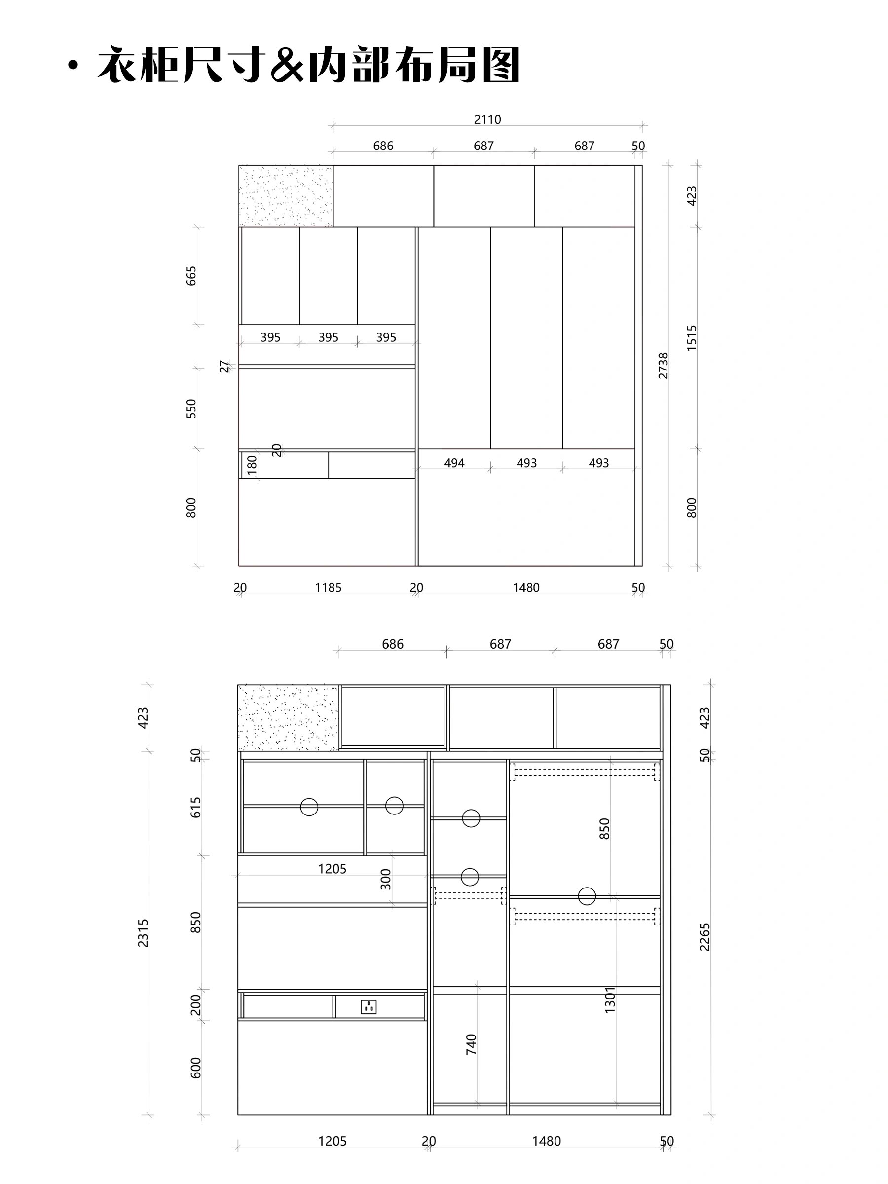 全屋定制衣柜都有哪些样式?(图1)