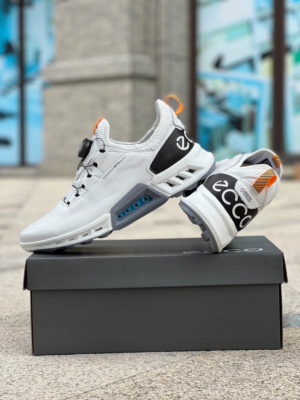 fashion潮鞋 ecco爱步高尔夫球鞋男鞋22新款耐磨休闲运动鞋健步c4