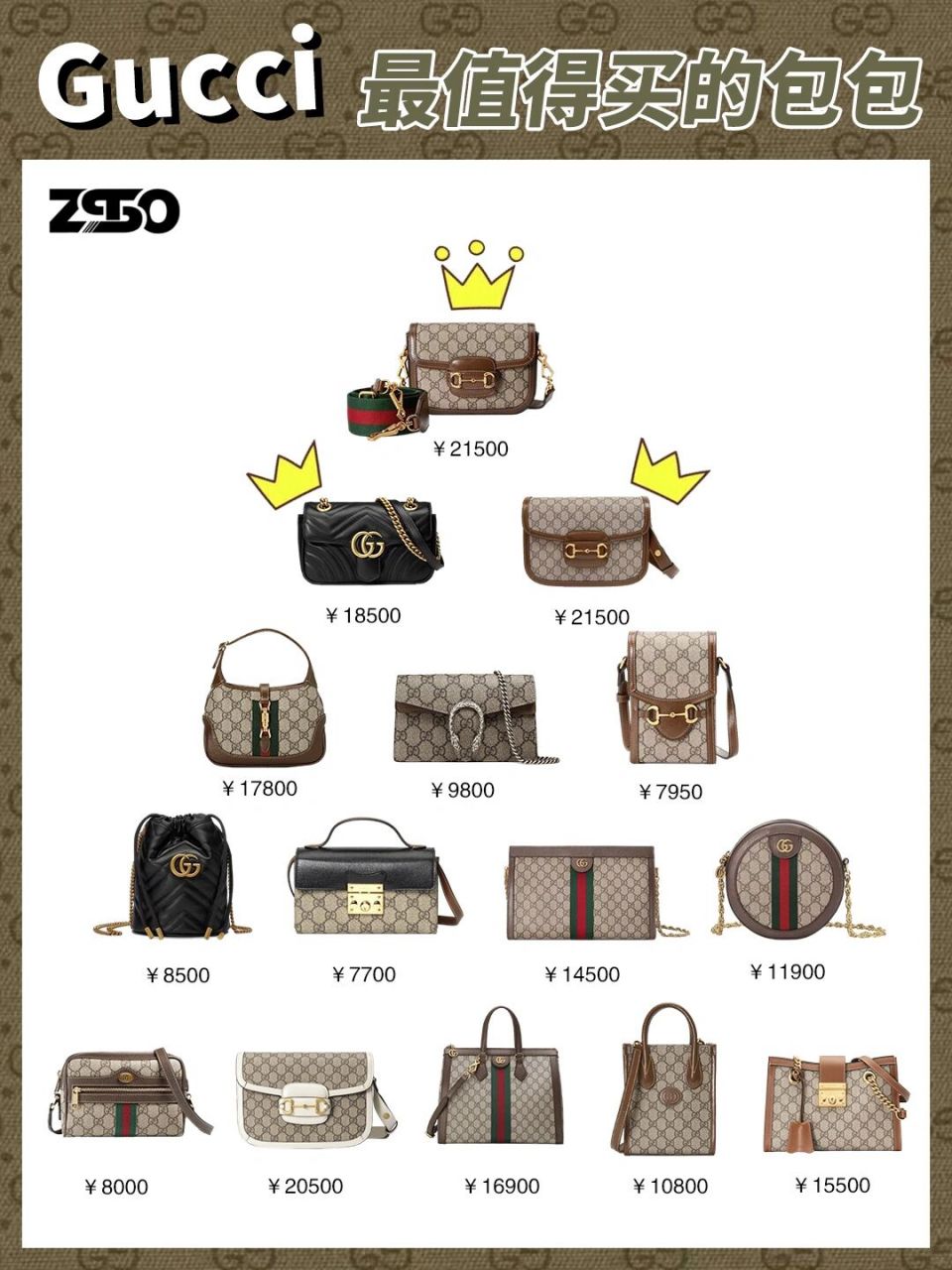 最值得收入的gucci包包96 00hi 小z又来给大家推荐包包咯!