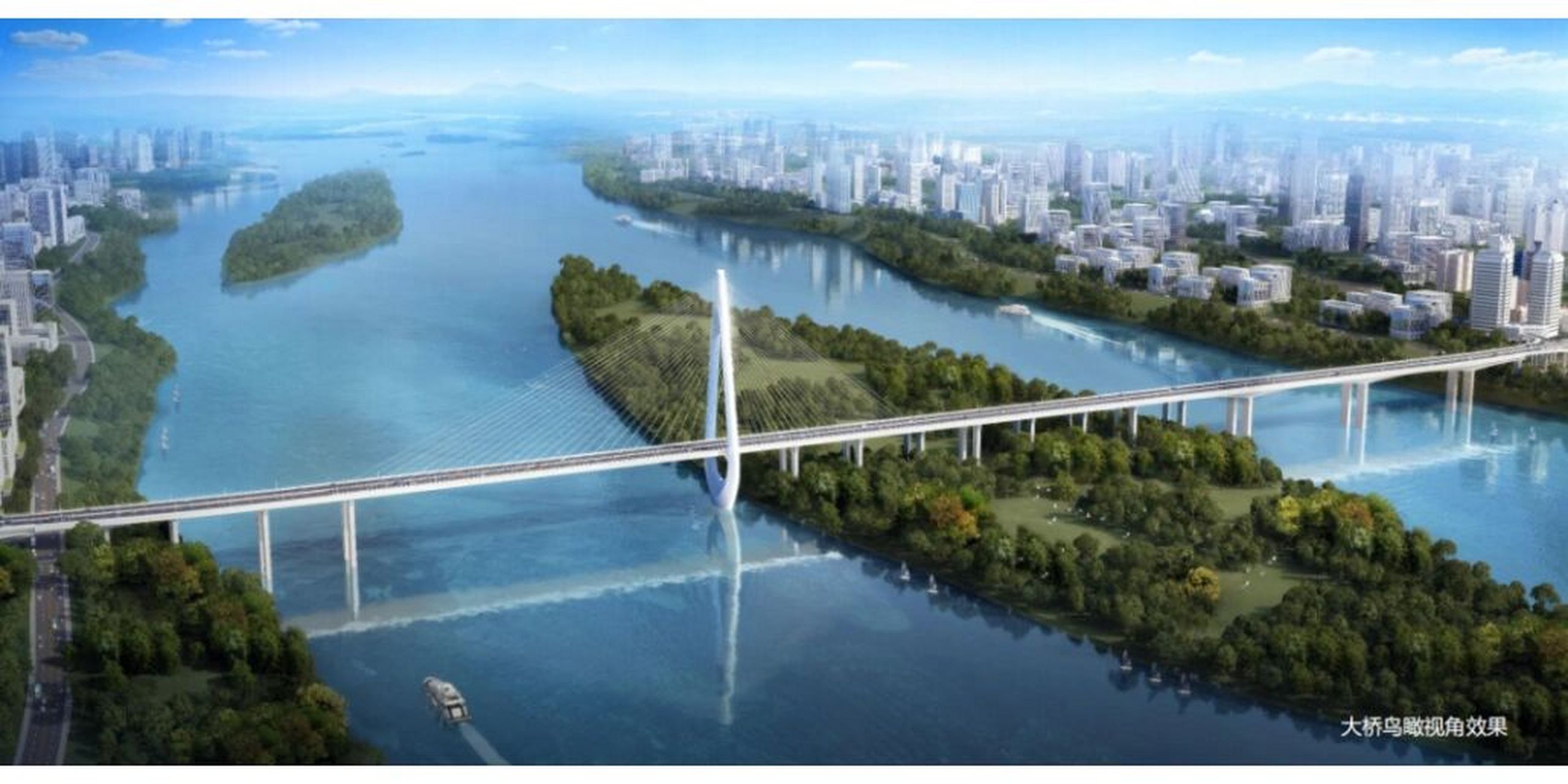 香炉洲大桥预计2023年12月通车 以后去河东就方便咯 .中交城官方账号