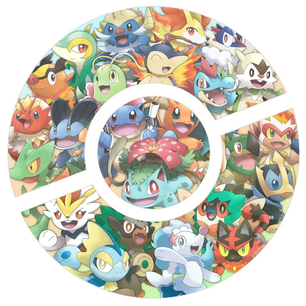 宝可梦御三家属性图鉴|草95火97水91 草系,水系,火系御三家