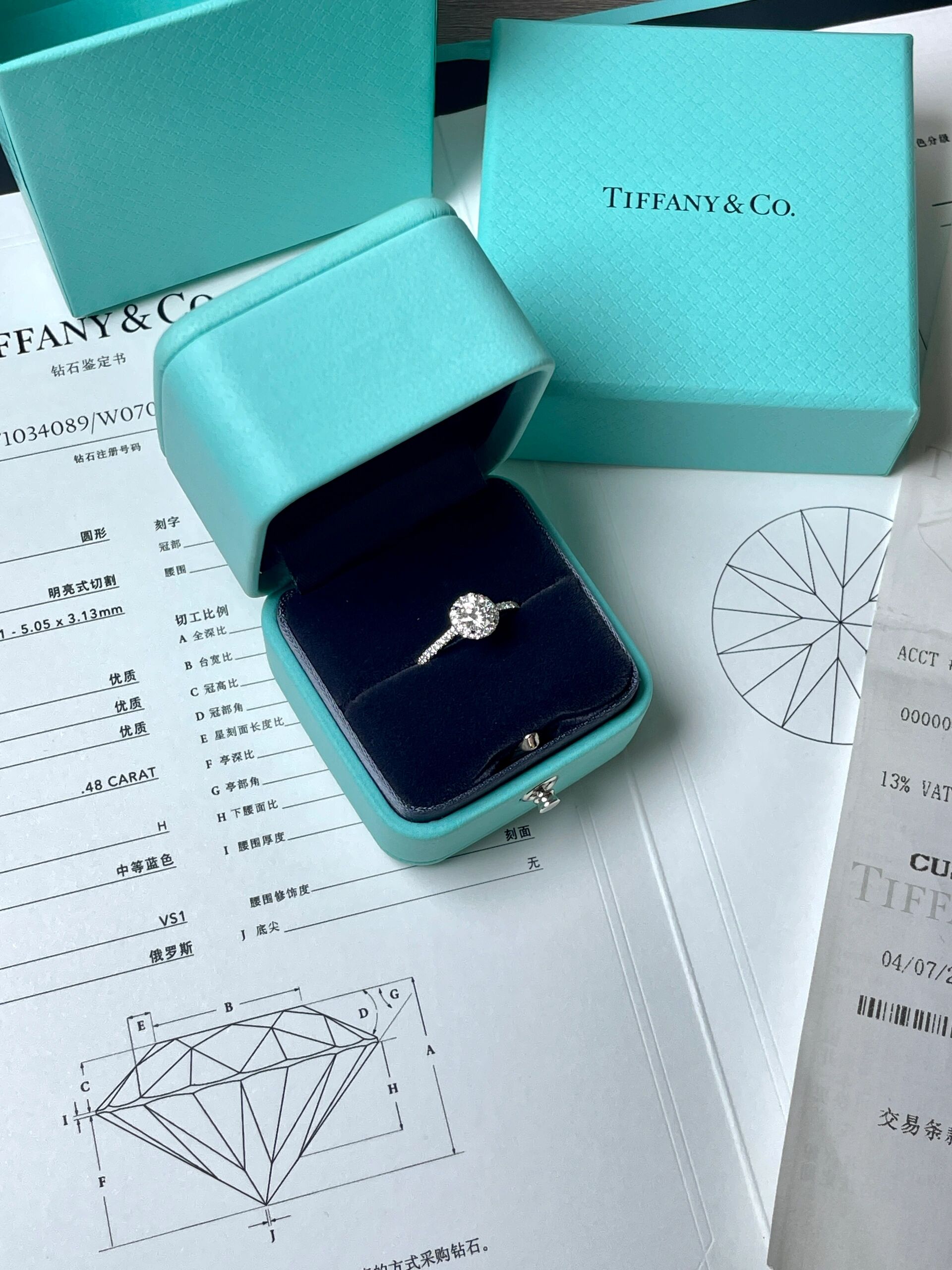 tiffany钻戒官网价格表图片