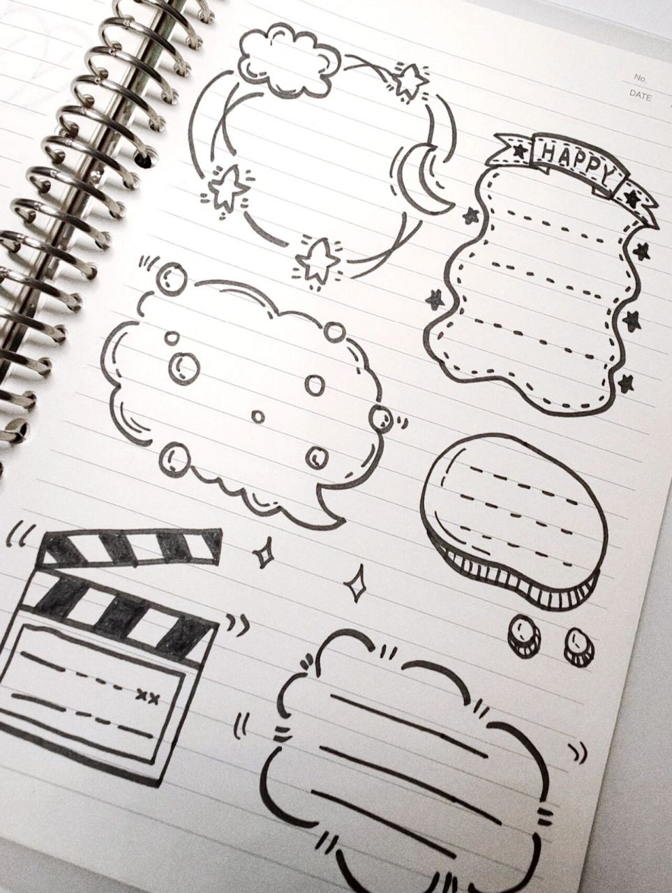 13/100 简笔画|幼儿园环创 手帐边框素材 简单易上手 游戏故事,手账本