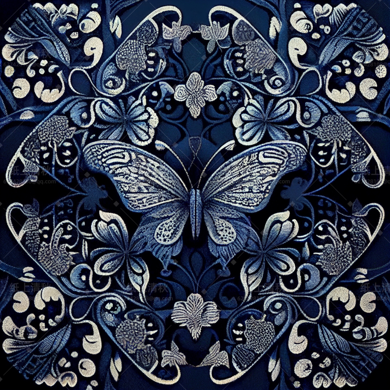 aigc与非遗蜡染【蝶化】 一组粉丝小可爱要看的蝴蝶