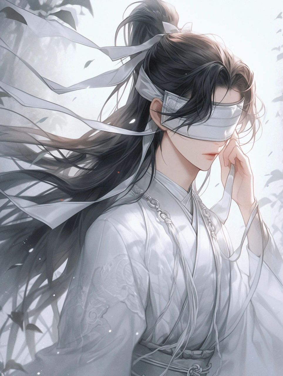 国风蒙眼少年|少年感|男生头像 世界一片黑暗, 但他的心中仍有星光