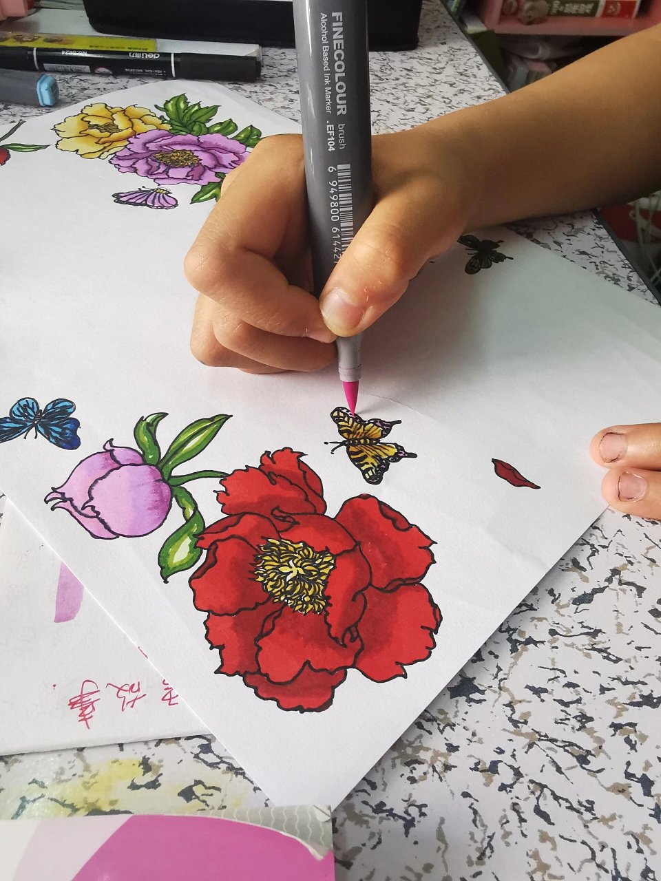 牡丹花 手抄报