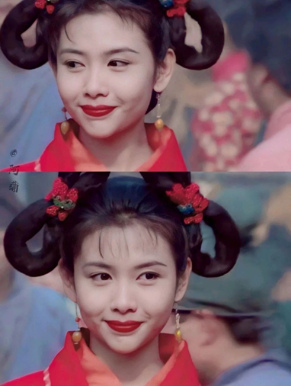 同样都是小昭… 图一是李连杰版的小昭,邱淑贞的颜值绝对不是盖的