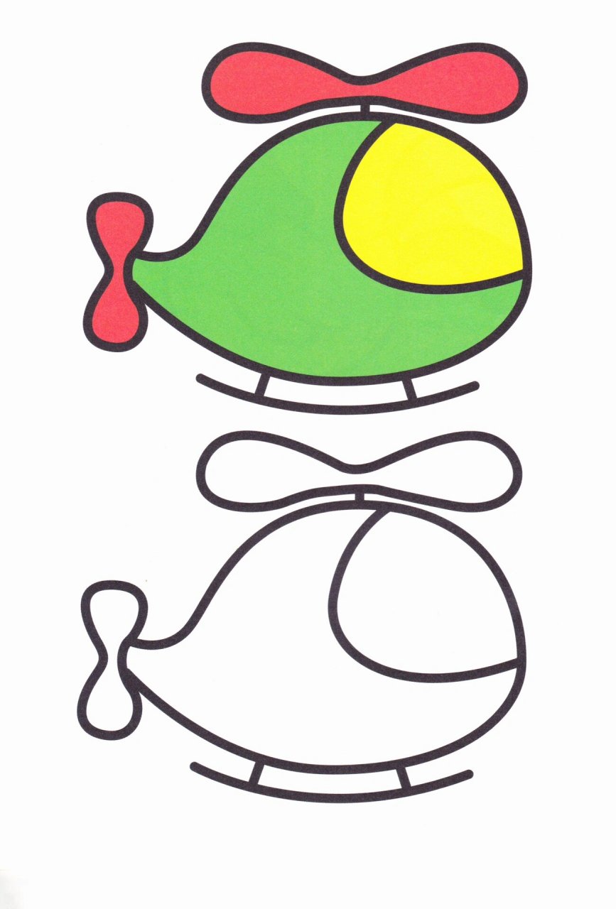 适合小宝宝的简笔画涂色(58张可打印) 1岁多宝宝开始乱涂乱画了,准备