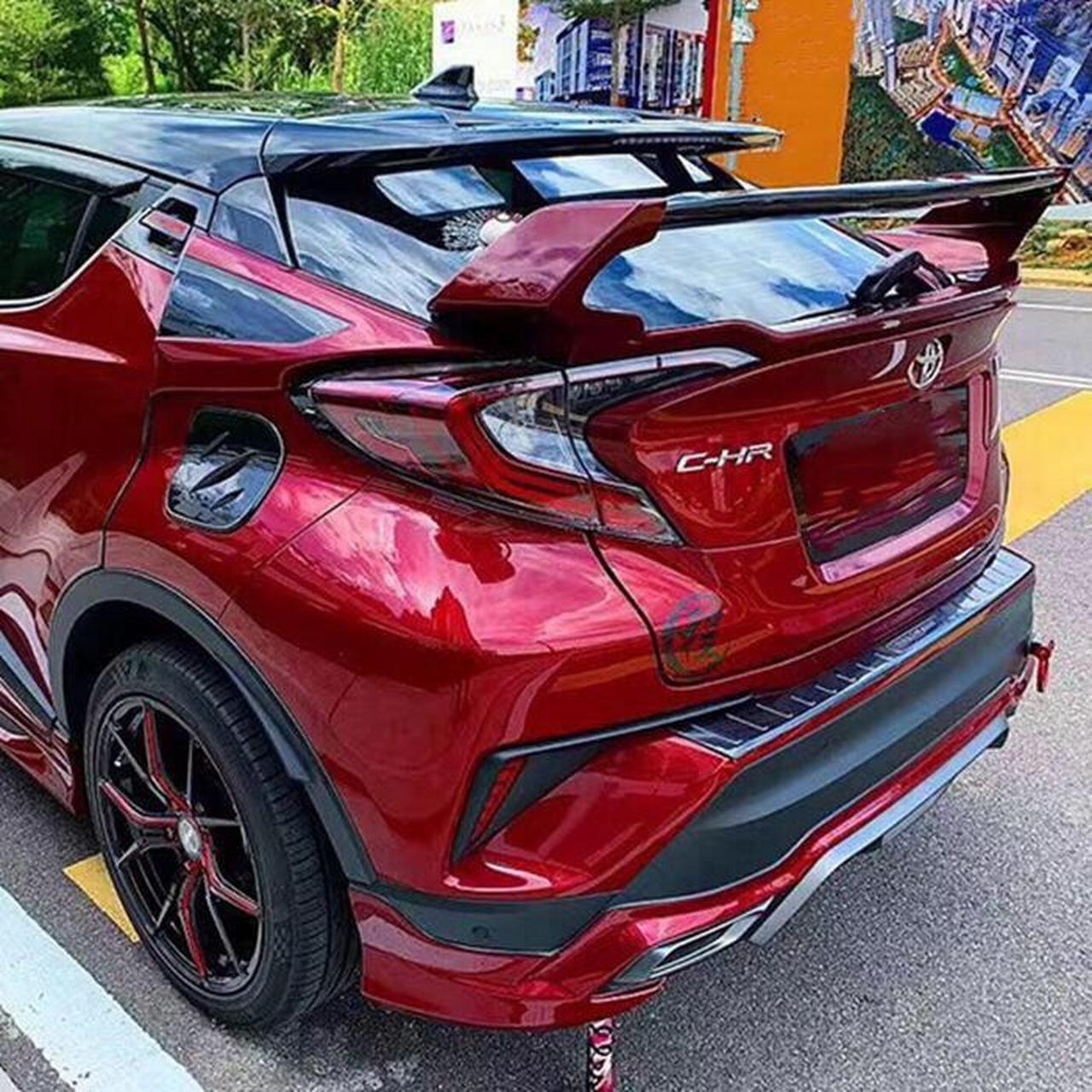 丰田奕泽chr原厂专用尾翼 16-20款奕泽改装免打孔双层车顶跑车翼