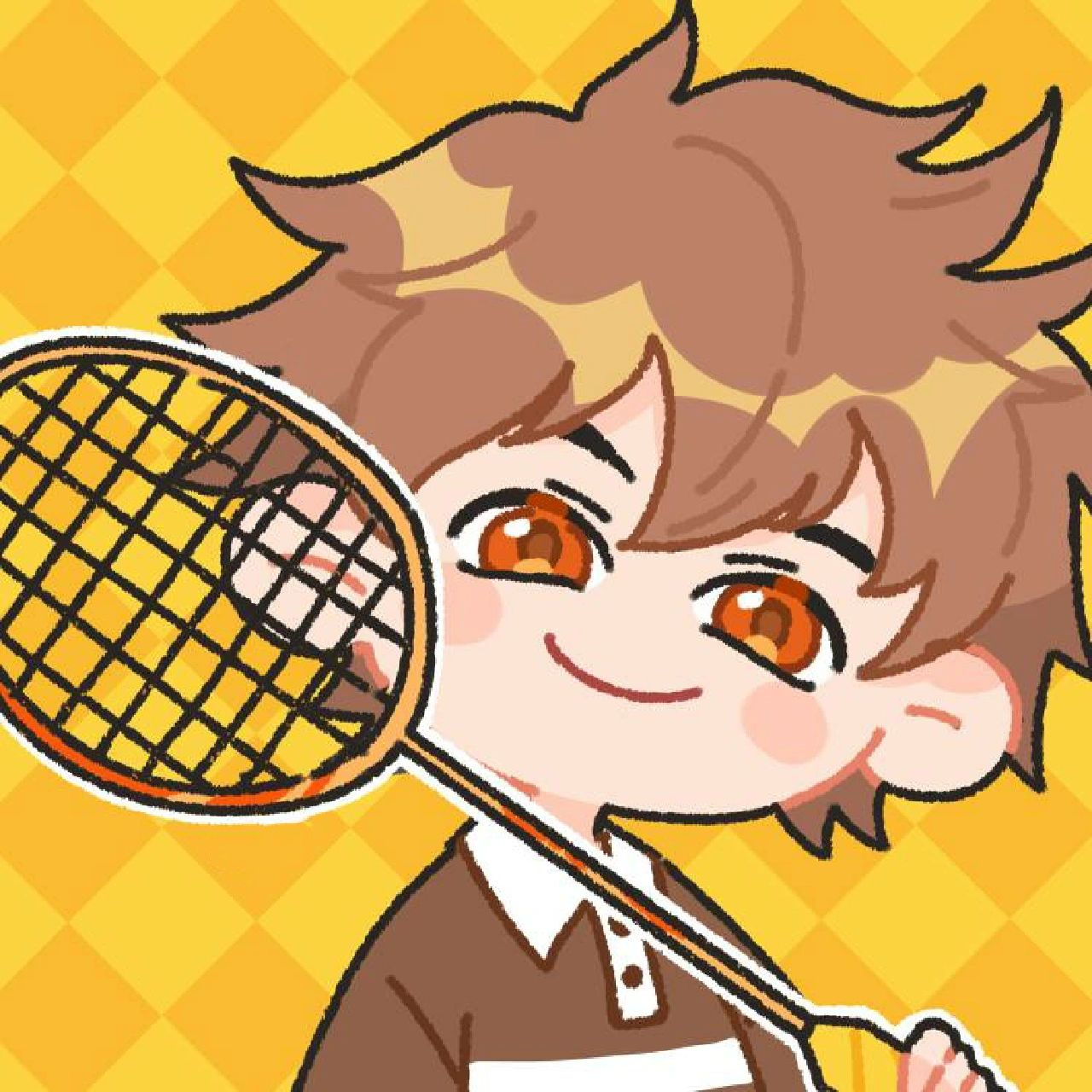 团头-羽毛球头像(3男3女) 简单摸了几个羽毛球头像,拿去跟你的羽毛球