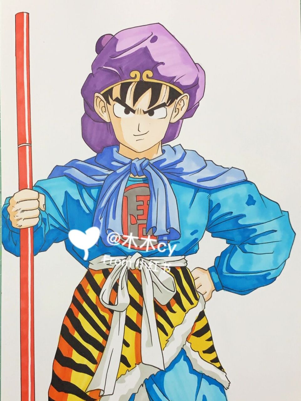 七龙珠动漫 临摹 绘画工具:辉柏嘉马克笔 #动漫热番推荐# #寻找小红书