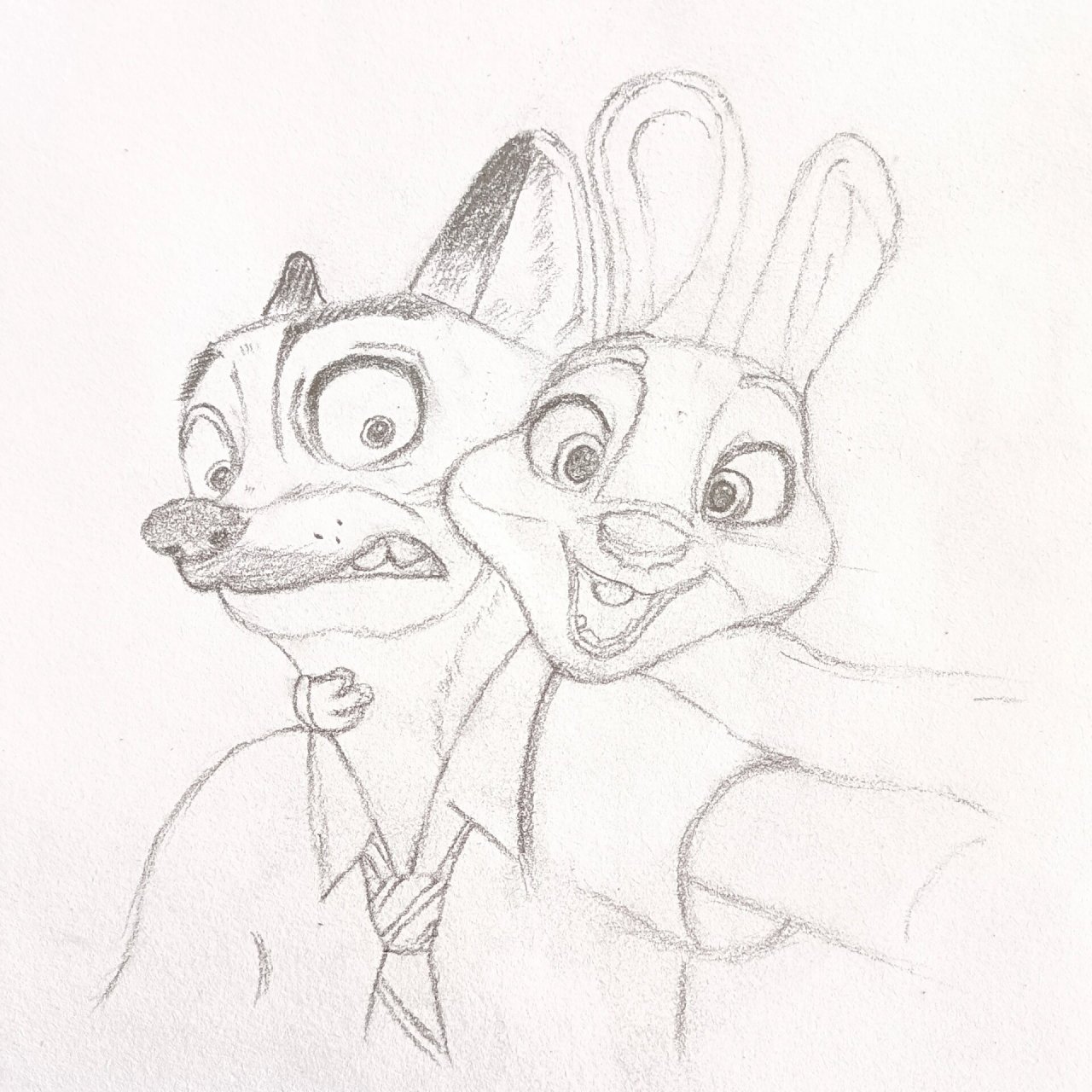 简单铅笔画卡通人物!