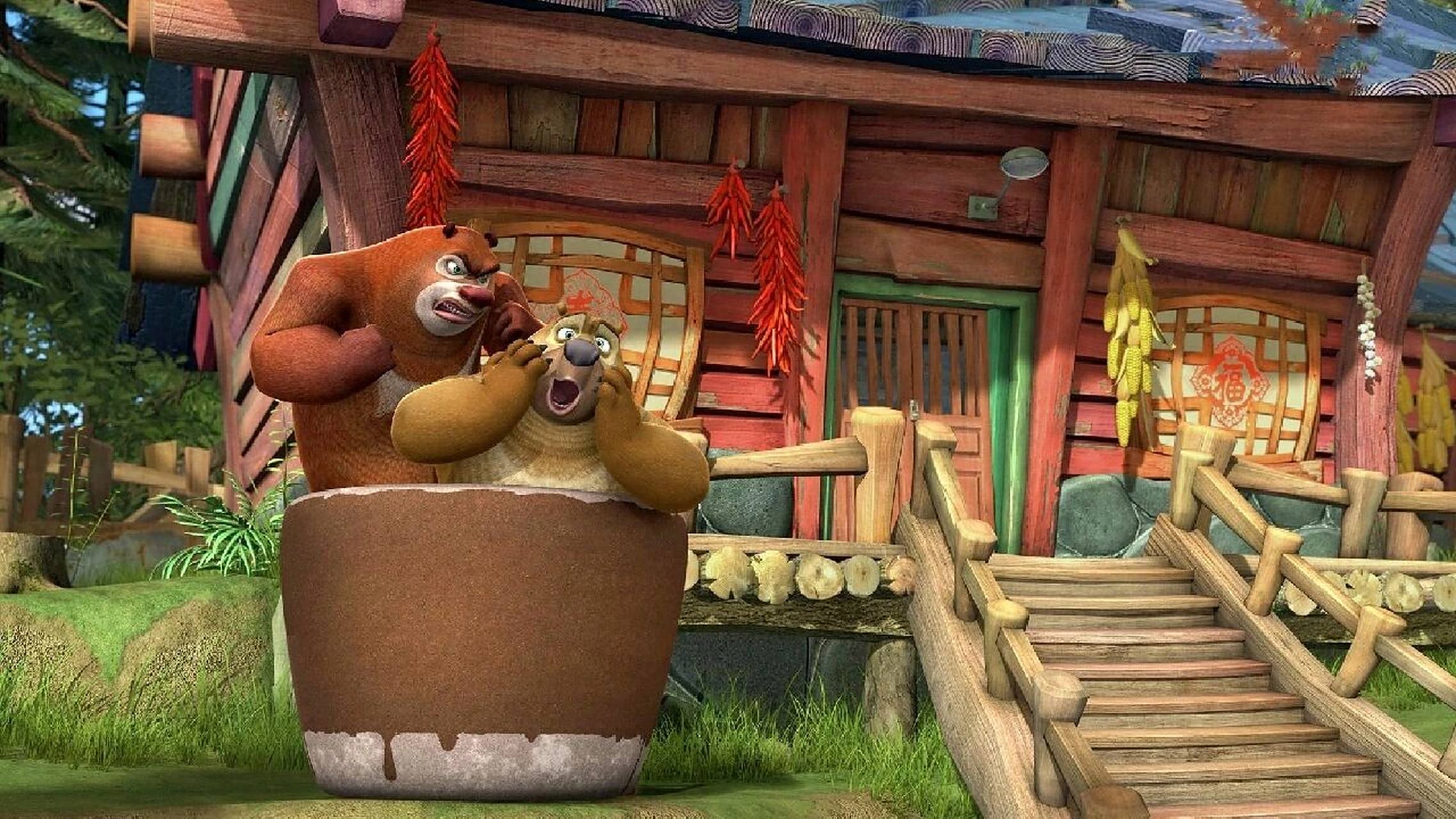 熊出没动画片里的背景图 每次看熊大熊二动画片都会被里面的背景风景