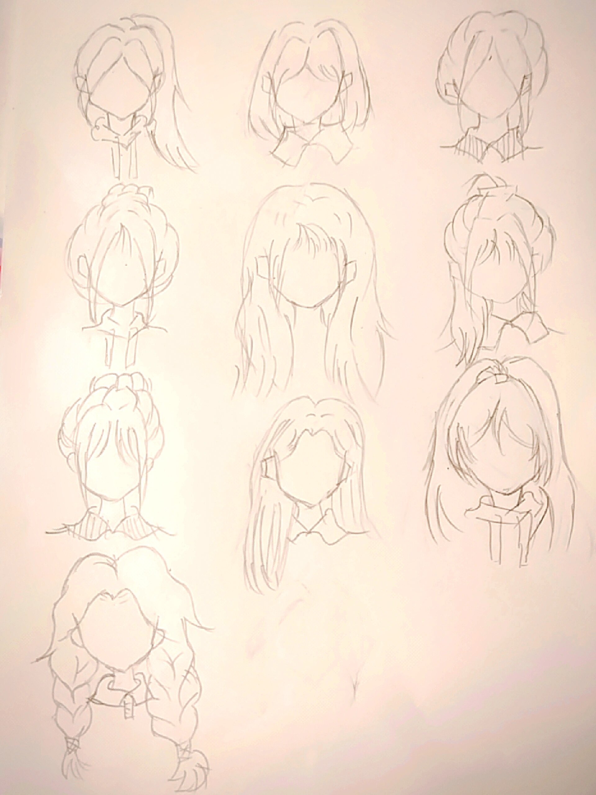 动漫人物发型绘画教程