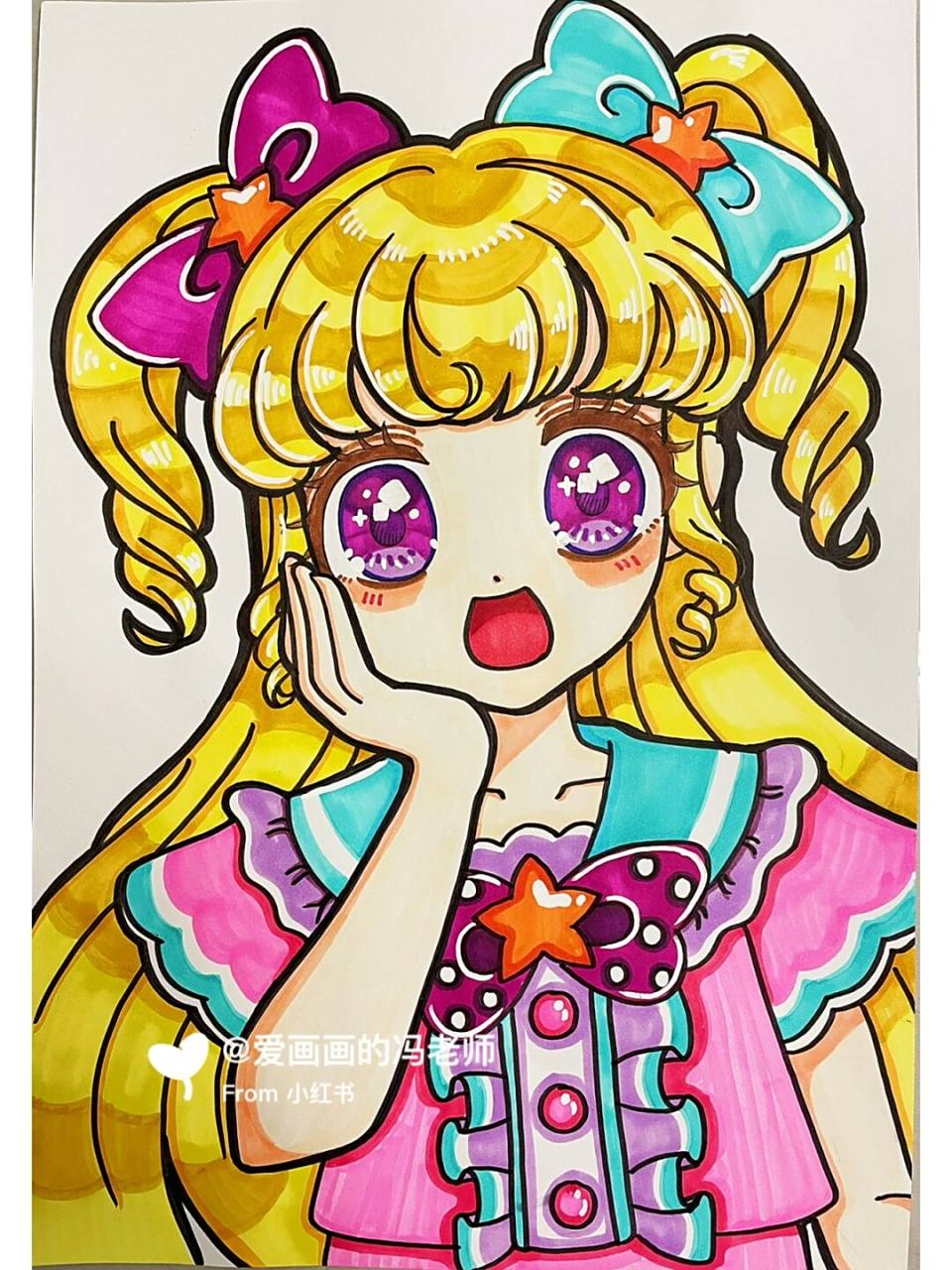 动漫人物梦川唯 今天分享一副动漫女孩半身q版动漫人物—梦川唯,梦川