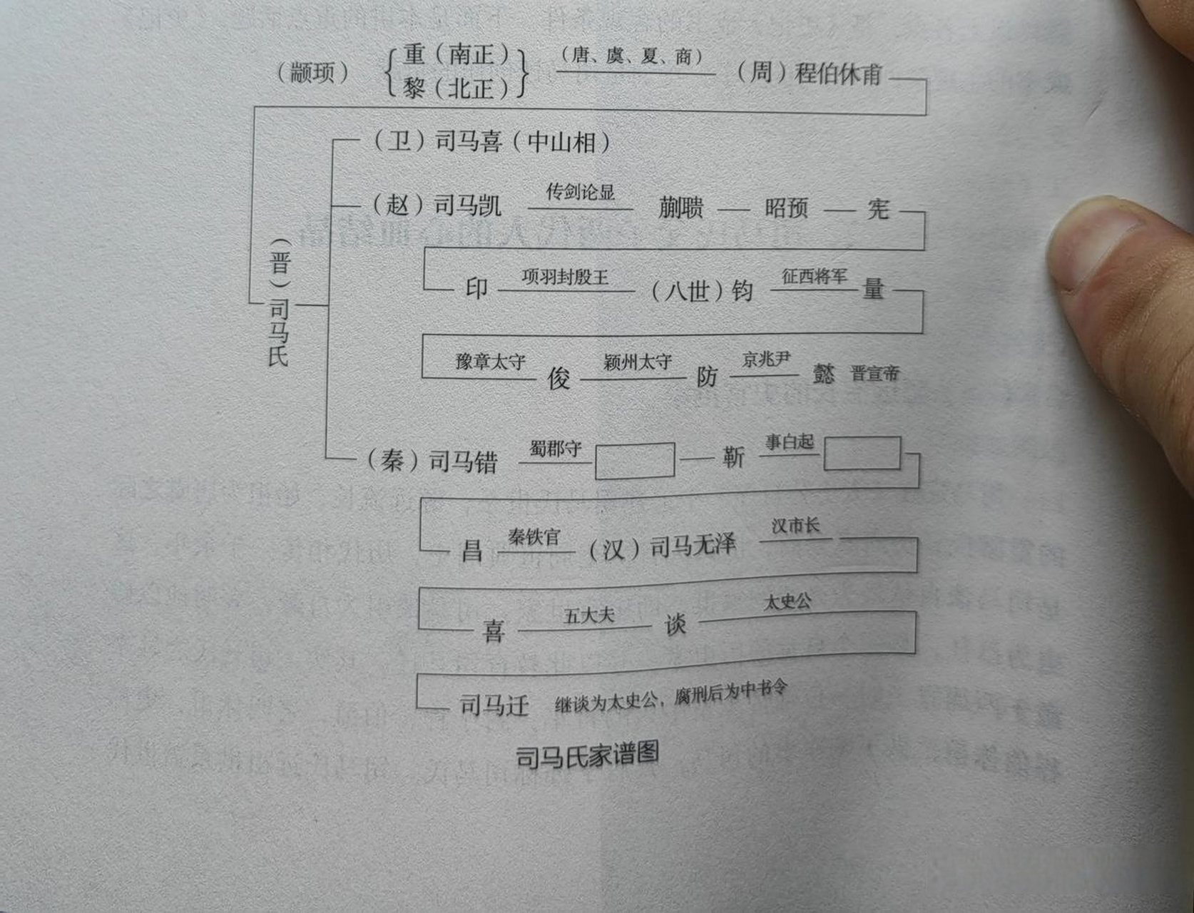 西晋司马氏家谱图图片