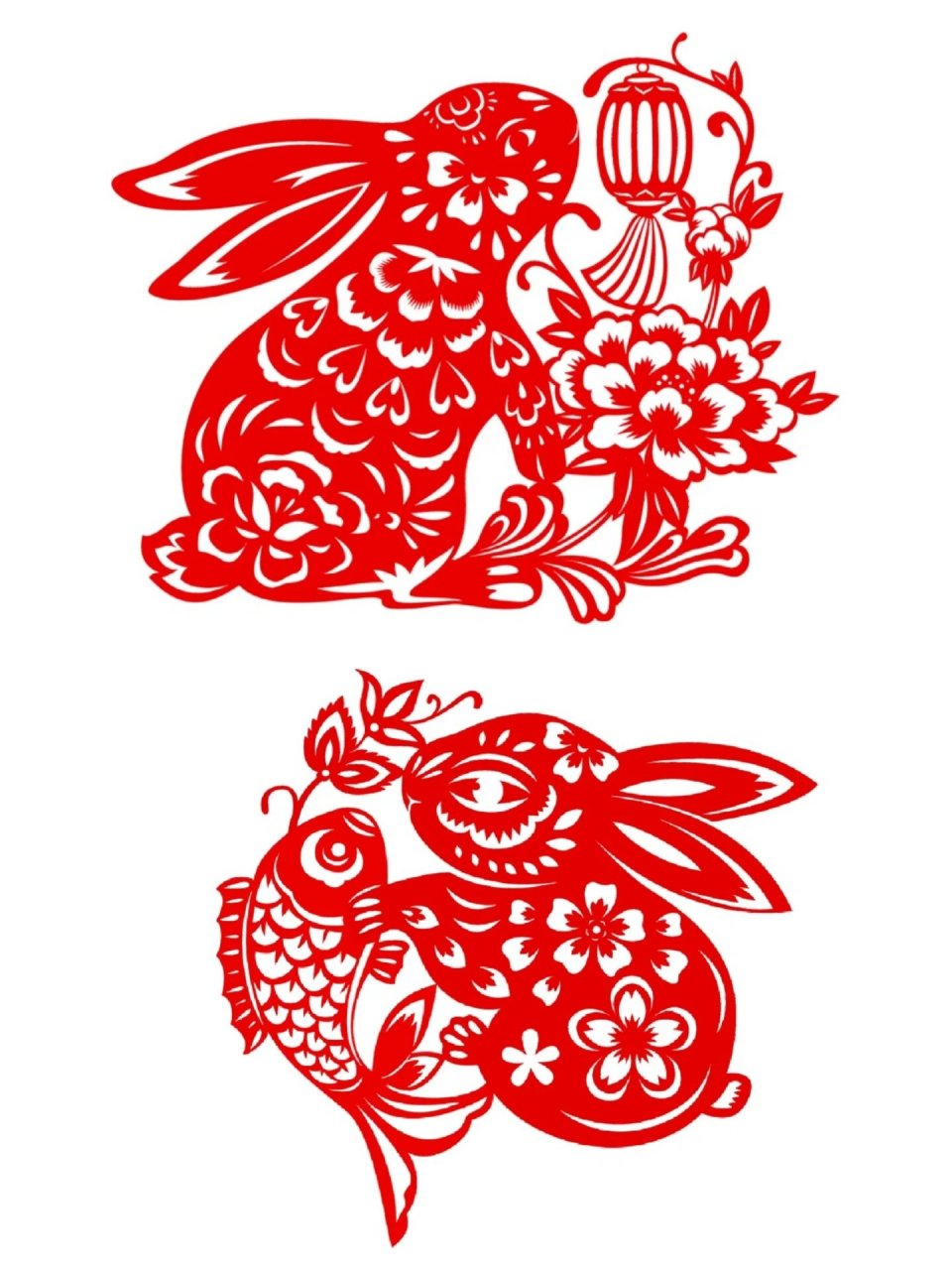 剪纸绘画参考图 大家需要自取