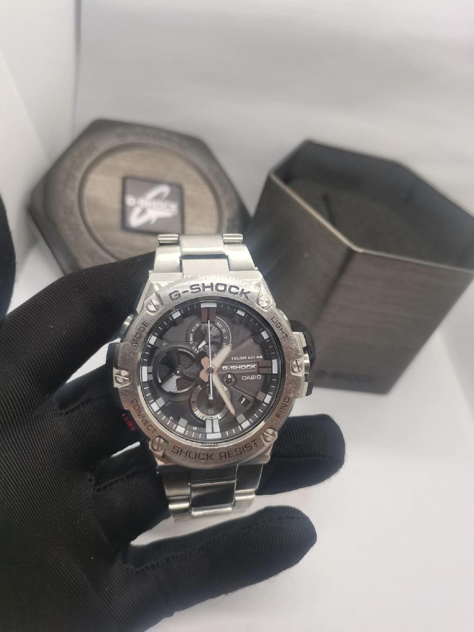 卡西欧 gst -b100d-1a钢铁之心 ●专业鉴定保正品质量●手表经过清洗