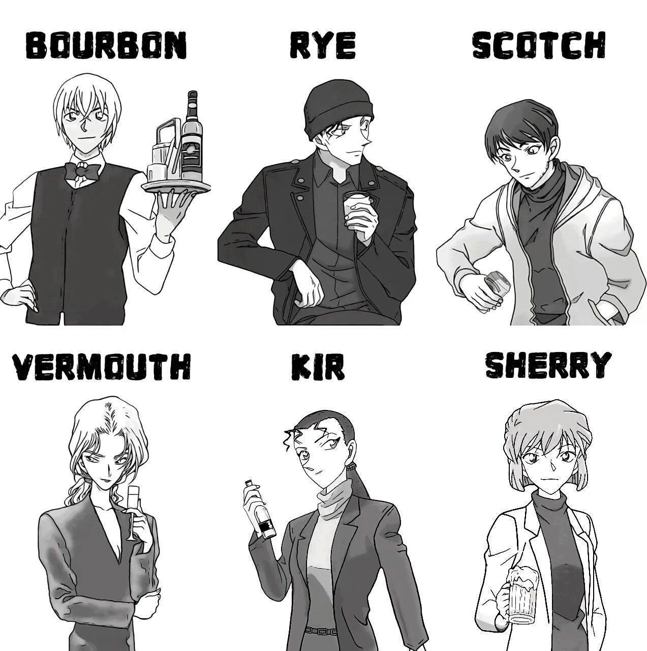 柯南酒厂员工请你喝酒 6人最终版 全员假酒.