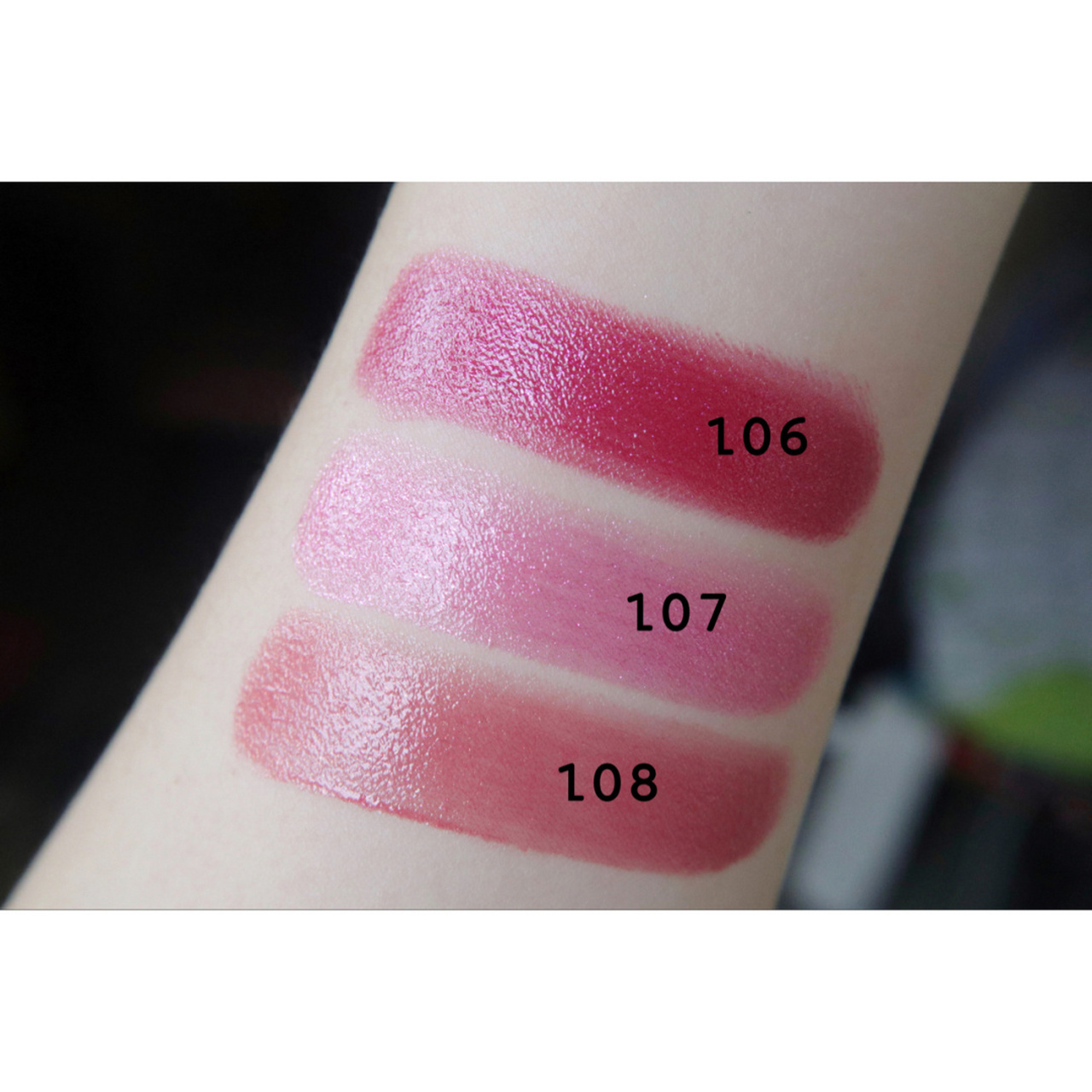 ysl圣罗兰2020年新品圆管上嘴试色～ 总共有6个新色 103～108 103