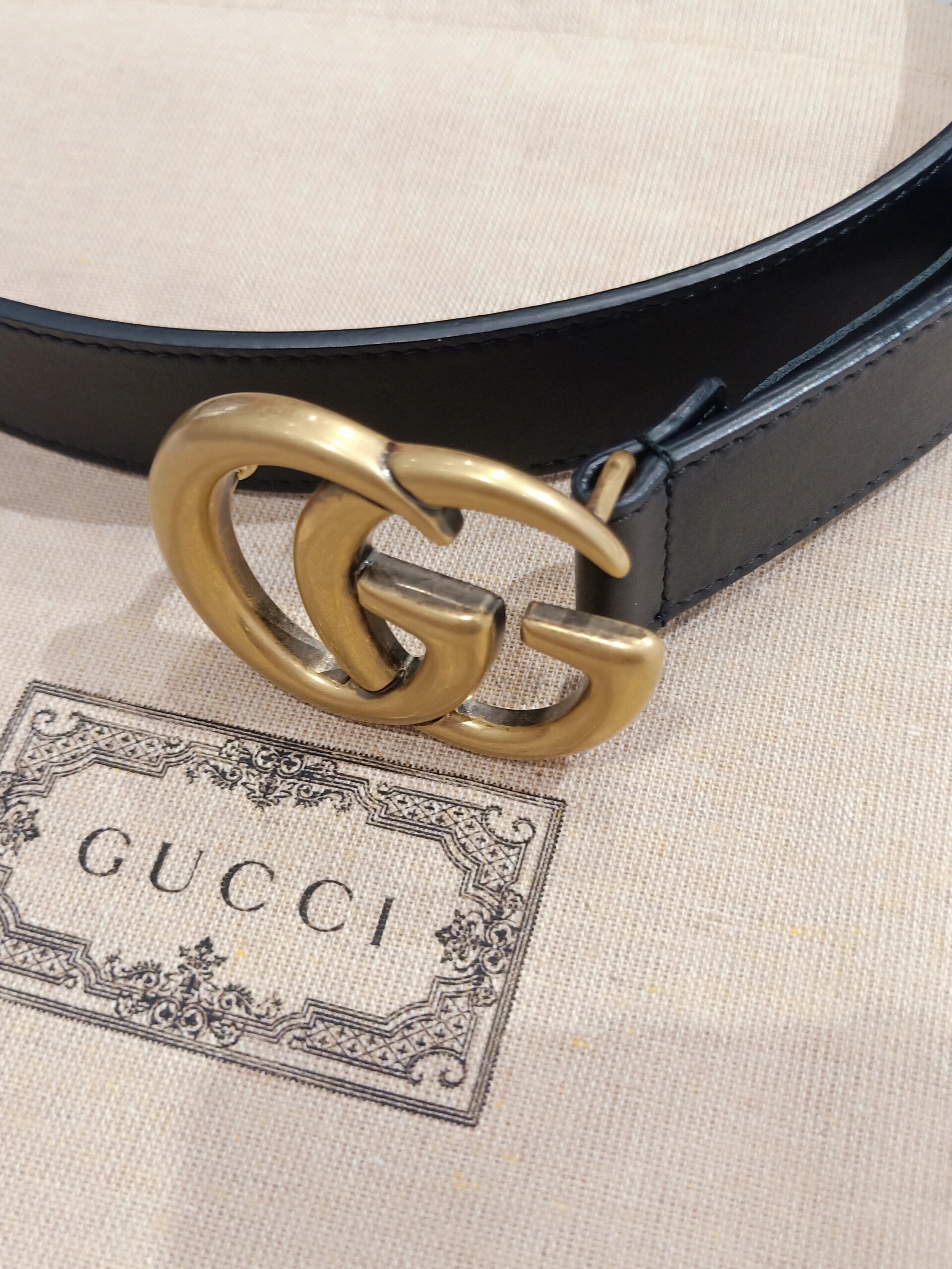 gucci女士经典3厘米腰带