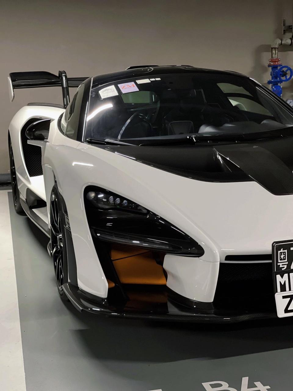 目前广东省只有,这一台挂粤港澳三地牌的迈凯伦塞纳,只能说车主实力