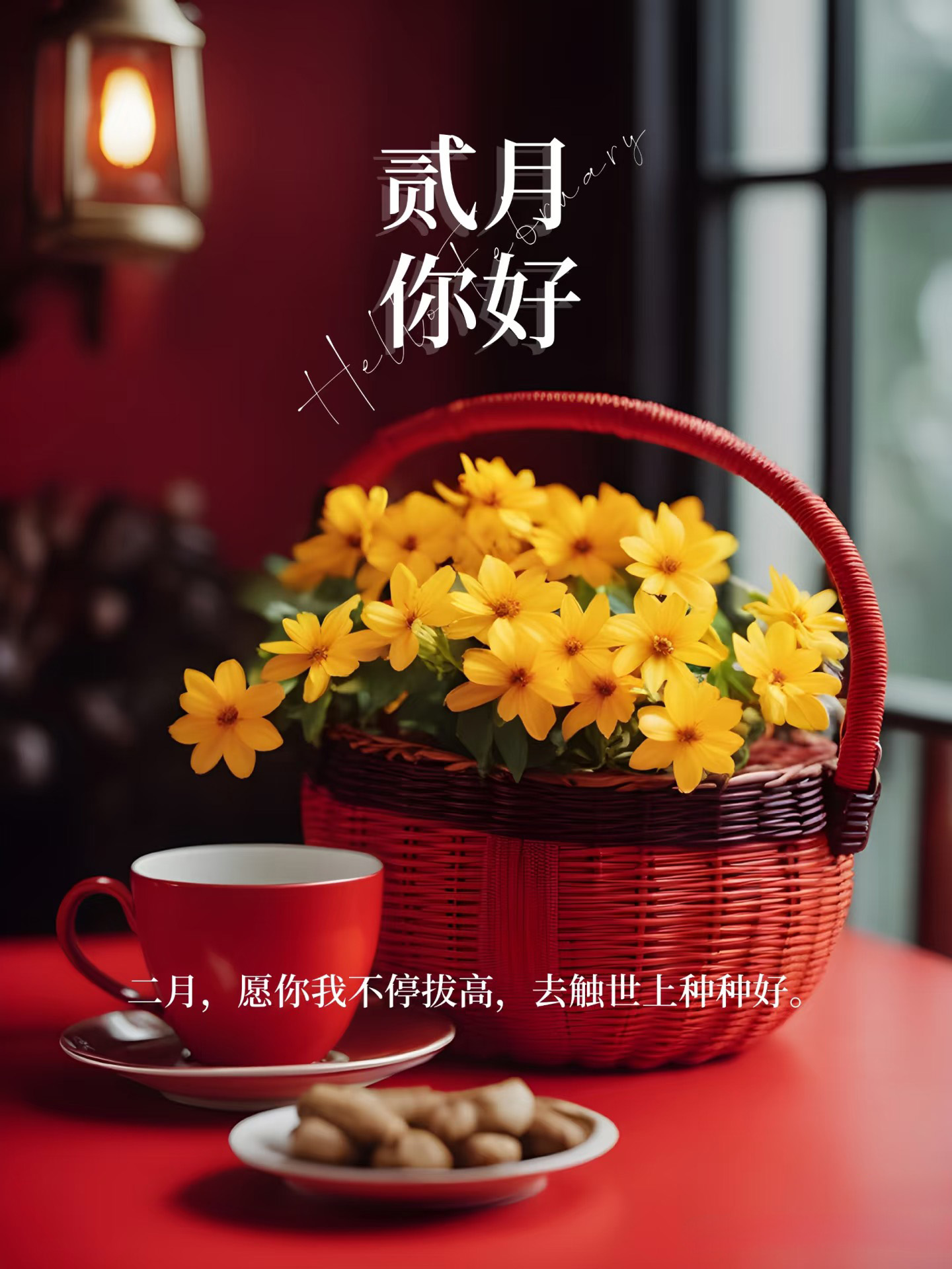 一月再见,二月你好!愿所有人都被温柔以待,心中所愿,皆可实现