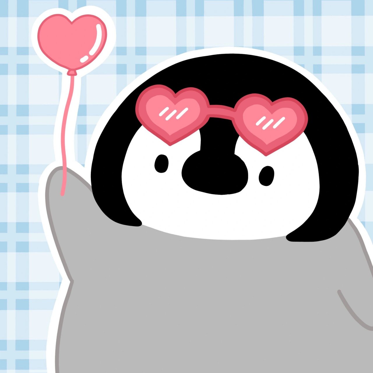 七夕节小企鹅情侣头像 一起来过七夕吧