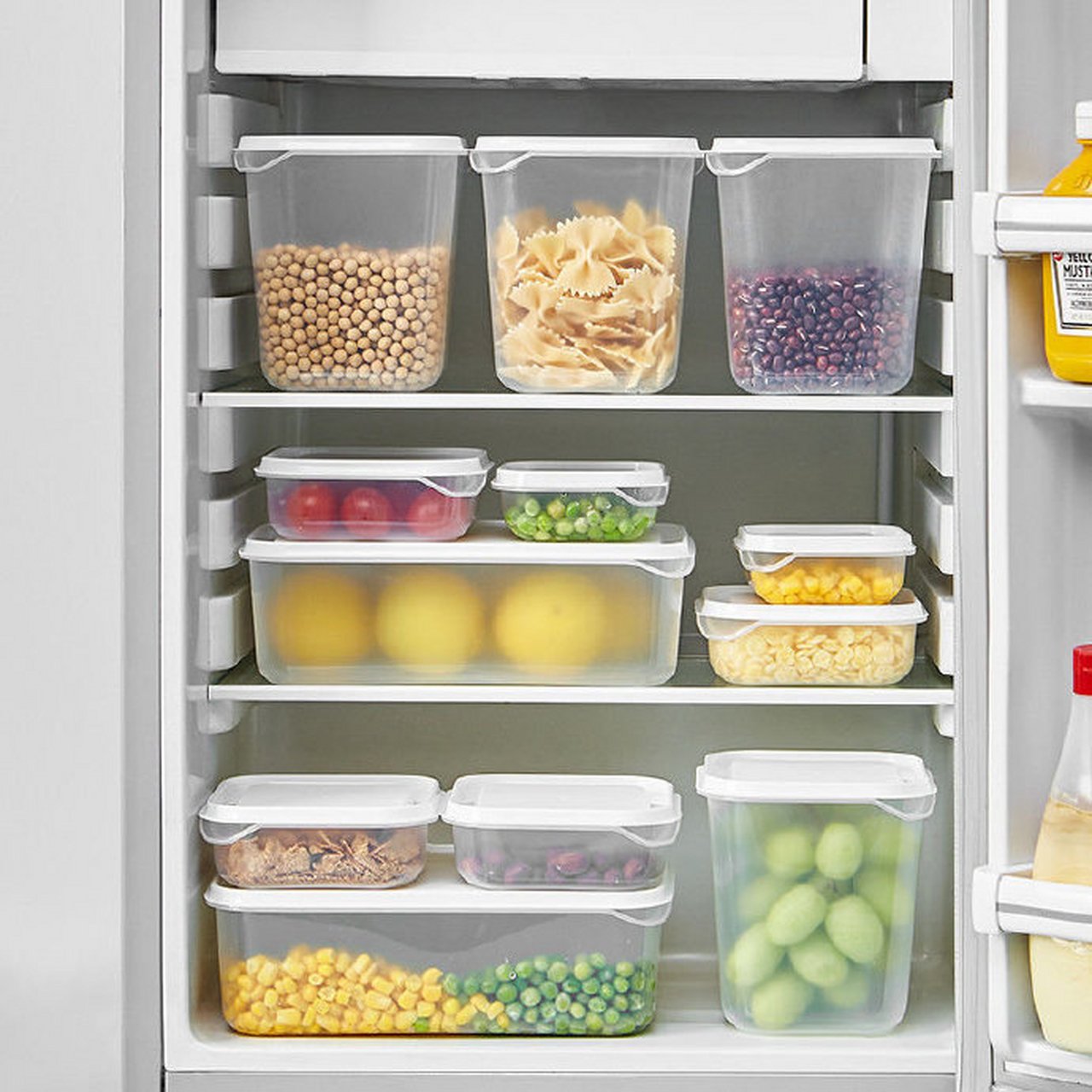 9】网易严选 保鲜盒食品级冰箱收纳盒10件    折一个才2大洋耶!