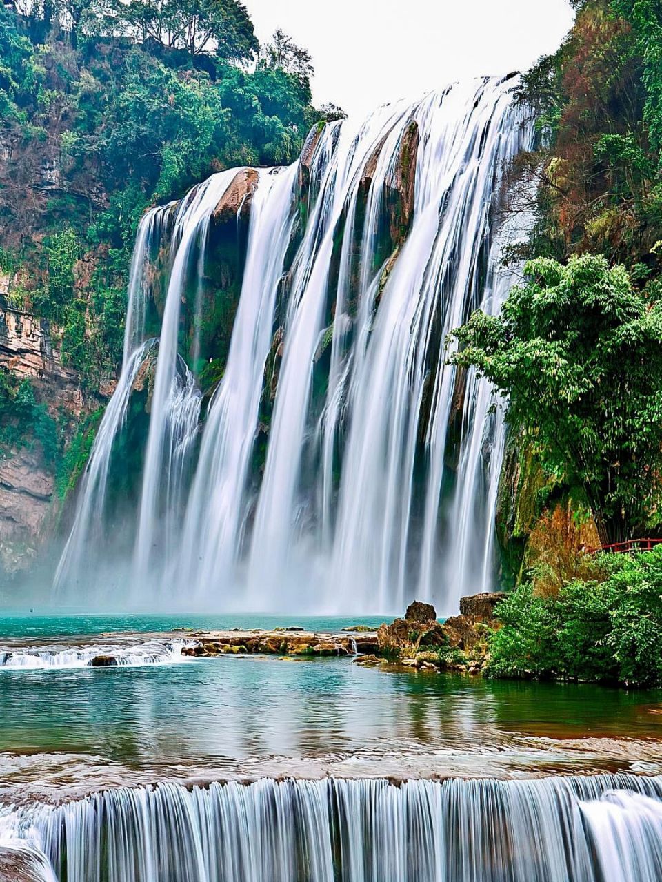 贵州安顺黄果树瀑布美景来了! 黄果树瀑布高77.