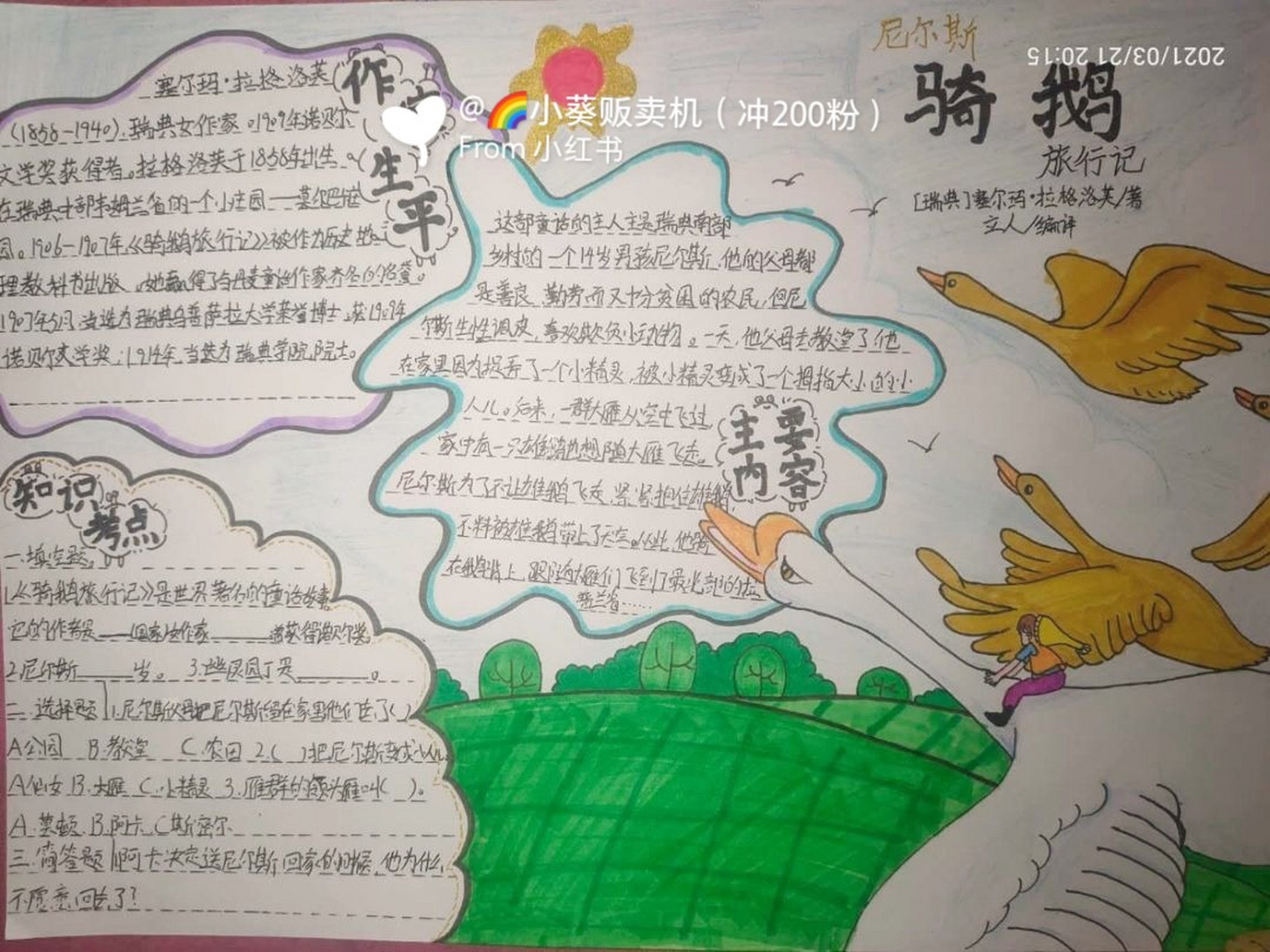 《騎鵝旅行記》讀書小報