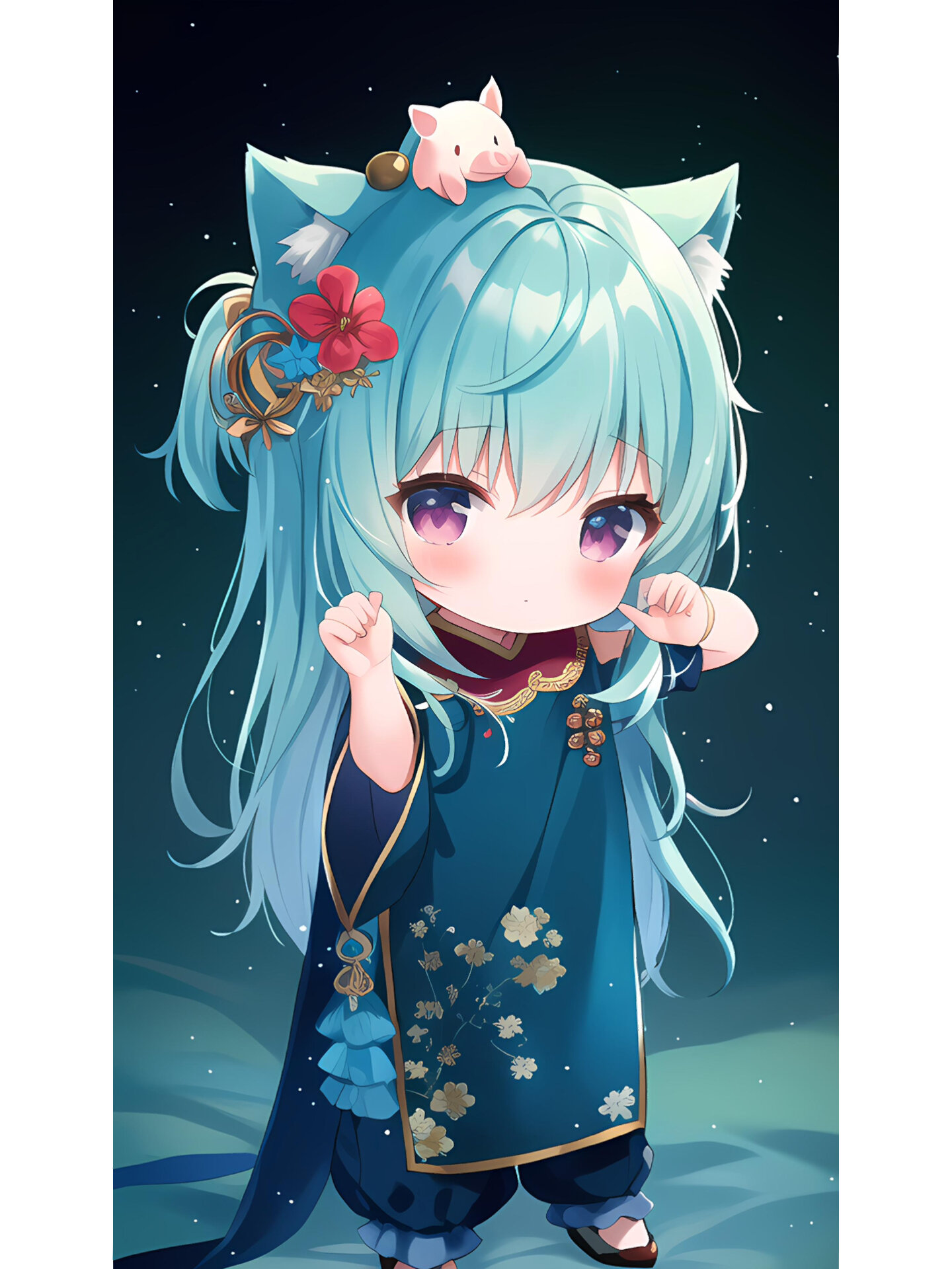 q版二次元十二生肖小萝莉|猪拟人