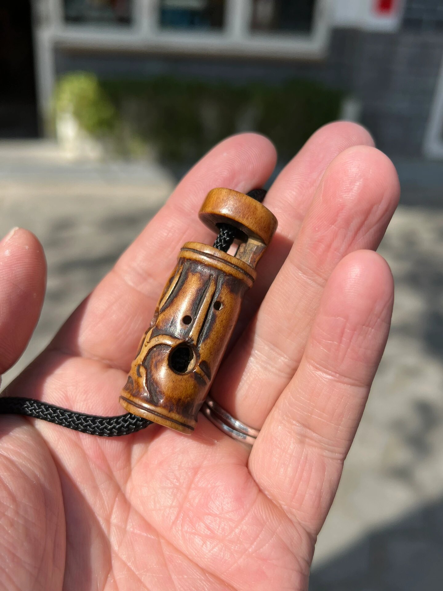 百年鹿角挂件 包浆熟美