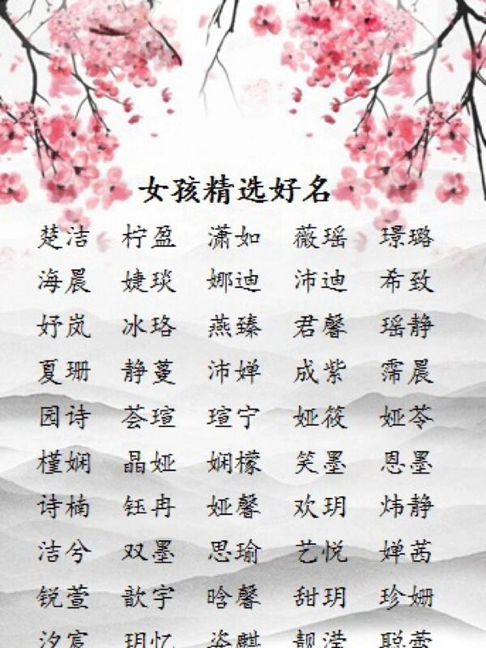 诗词里好听的女孩名字单字 【霏】 解析:此字取自《诗经》"昔我往矣