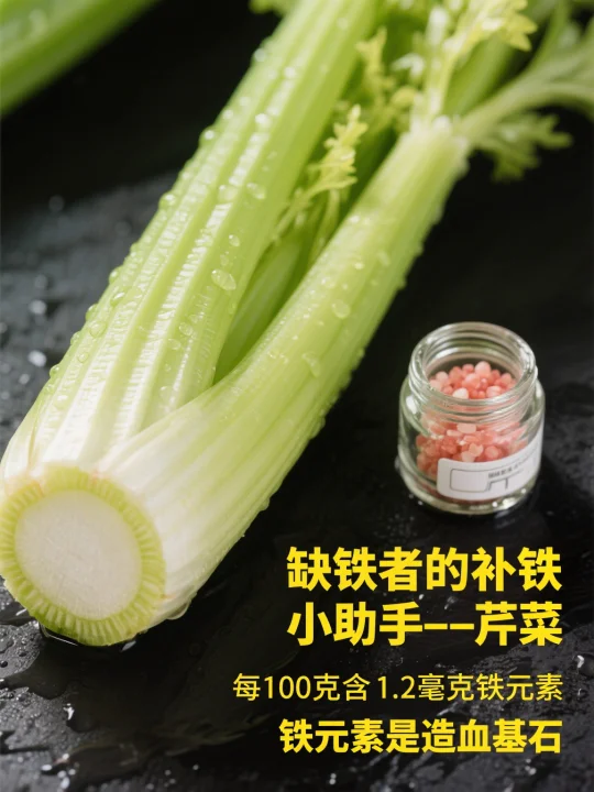 缺铁者吃芹菜,补铁效果好 	 你知道吗,对于缺铁的人群而言,芹菜可是一