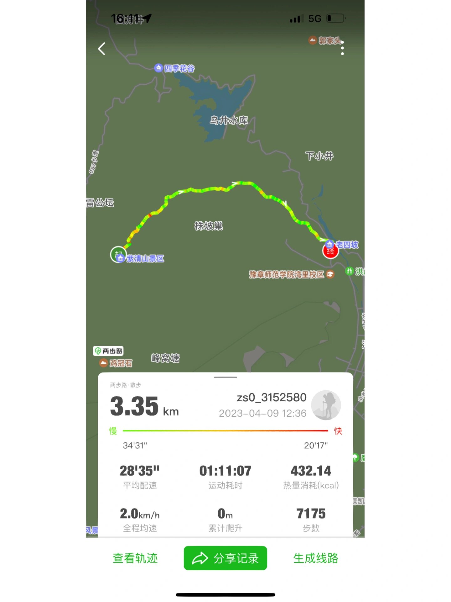 梅岭徒步老四坡～雷公尖