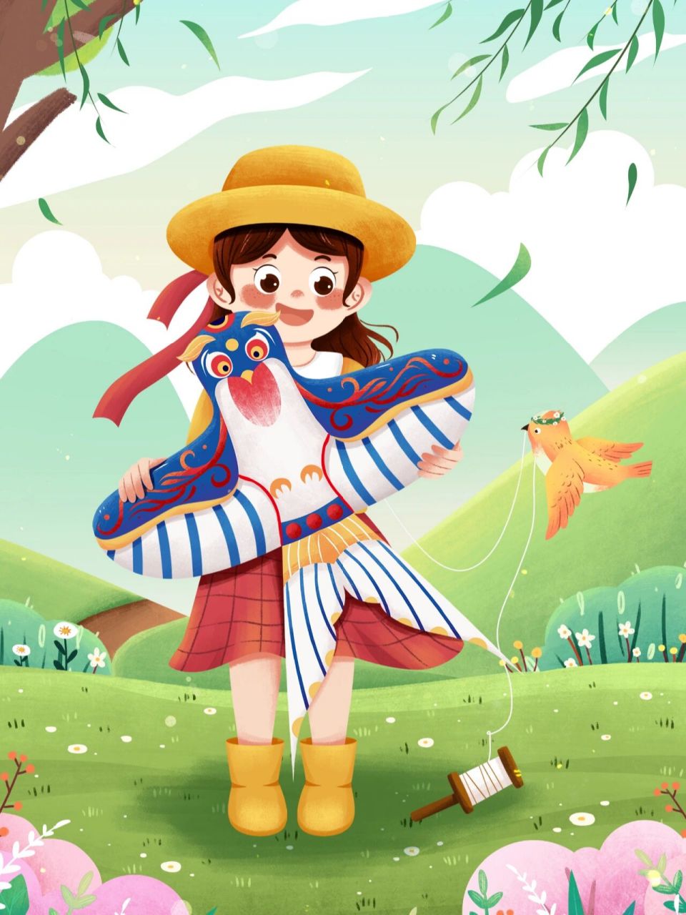 手机壁纸卡通图风景图97 草原92的风景秀丽,碧水连天的雪山; 二月