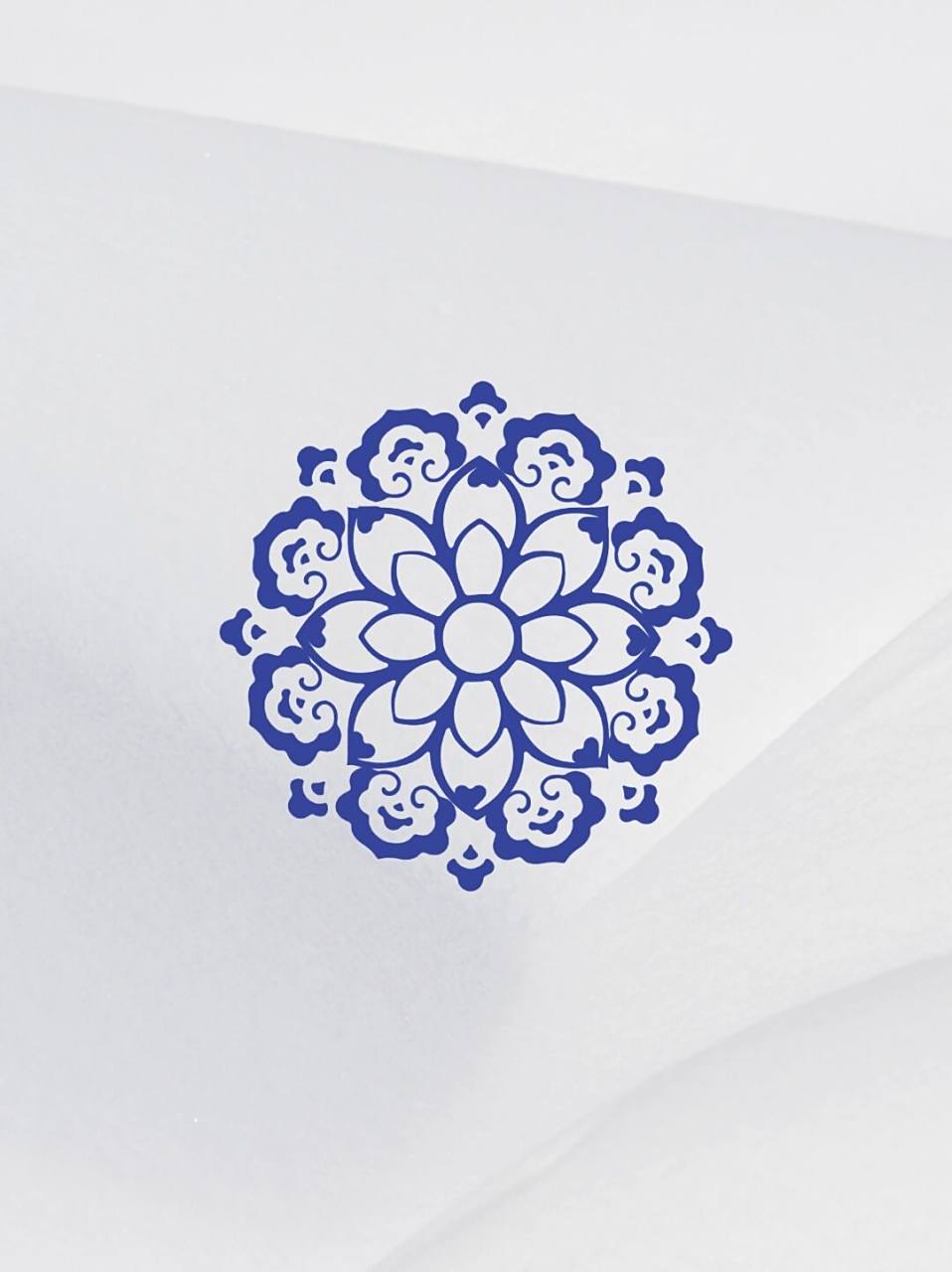 素材|中国风青花瓷花纹免抠元素png|天青 天青色是极其出尘,淡雅的