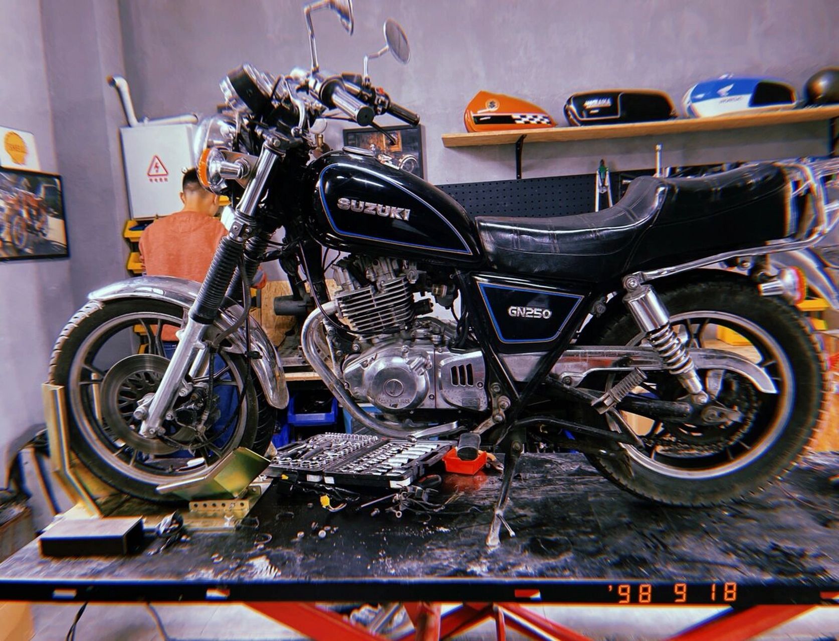 suzuki/gn250 一台非常资格的铃木gn250/也是经典的一代神车,gn250和