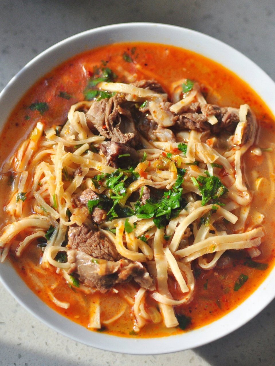 悠然家午餐～10月24日【羊肉糊卜】 今日份午餐～一锅羊肉汤煮的