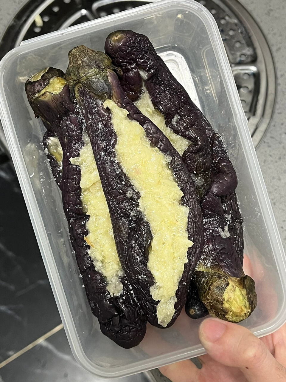 腌蒜茄子98东北夏天名菜6015姥姥家饭桌必备菜 蒜茄子!