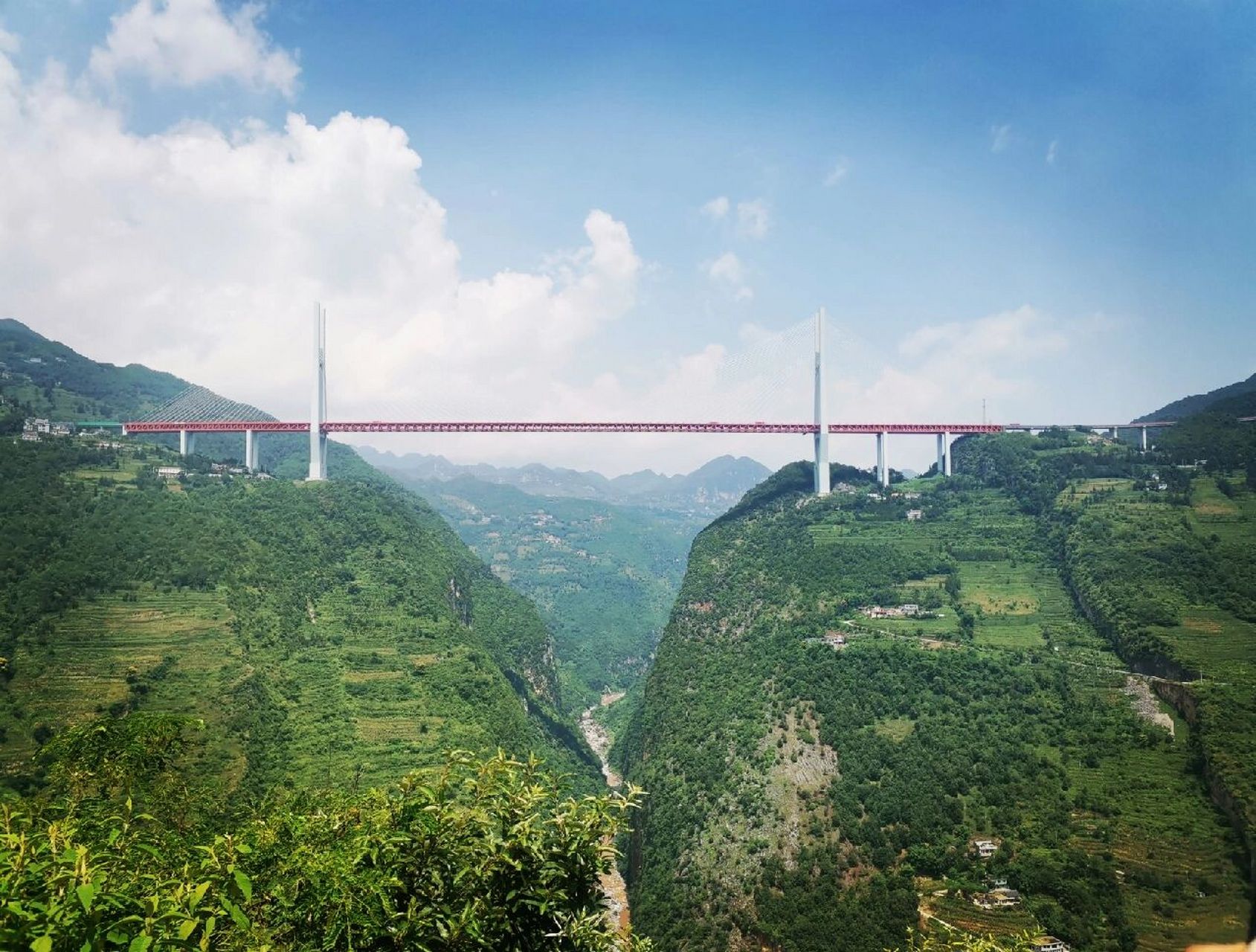 贵州北盘江大桥简笔画图片