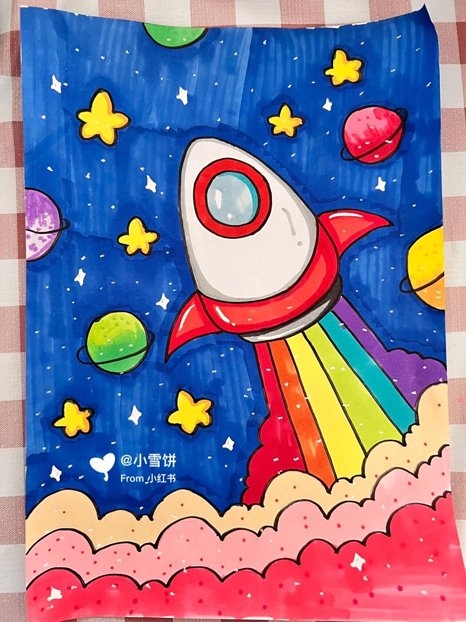 04宇宙飞船少儿儿童画96 宇宙里都有什么呢? 还可以画些什么呢?