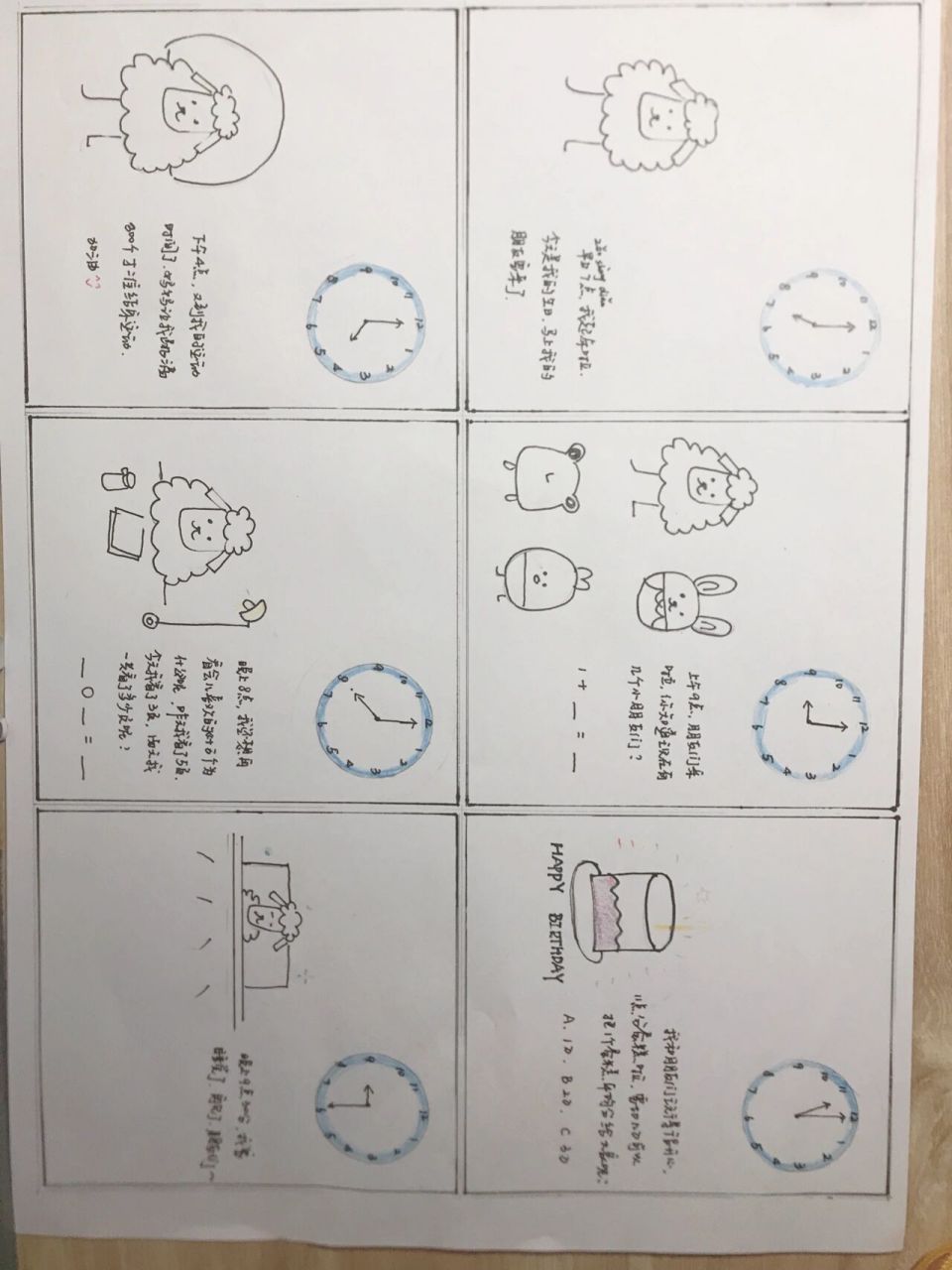 选了个最简单的方式 实在是手残不会画人 只能弄点简笔画糊弄糊弄了