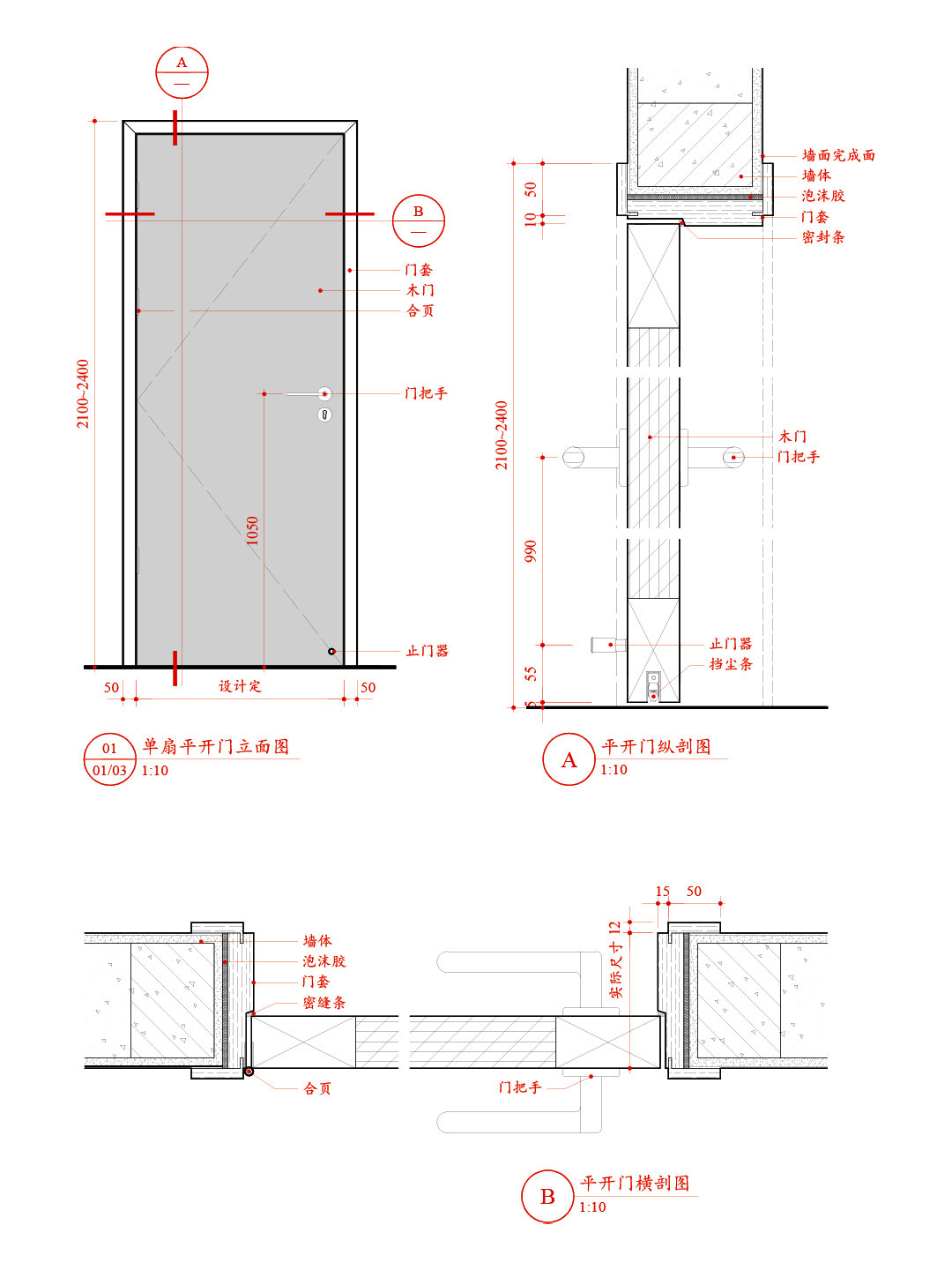 细部|木门构造图