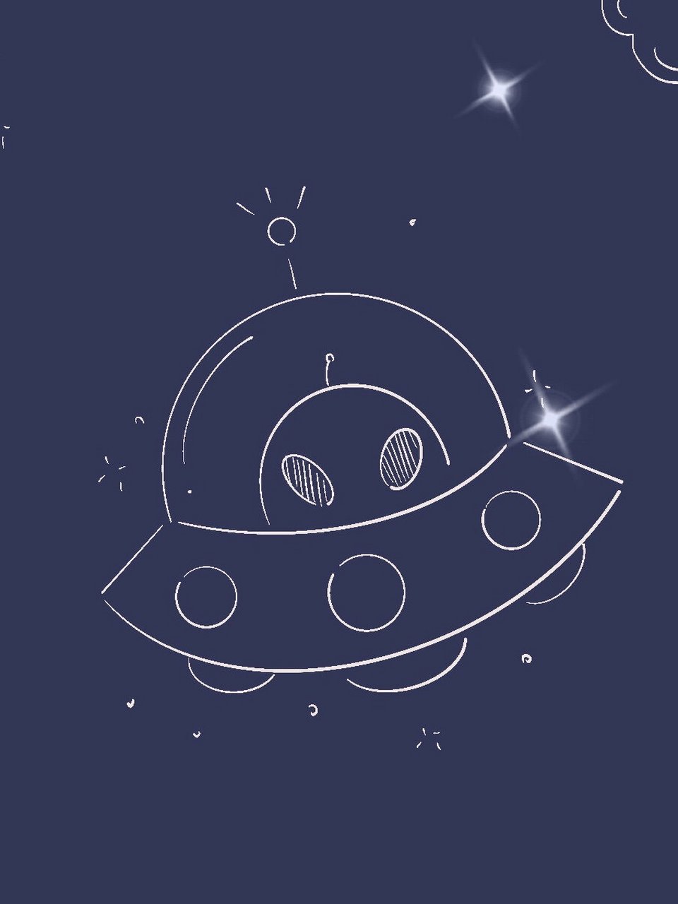简笔画 | 在太空9395821504 宇宙简笔画 欢迎临摹 一堆奇