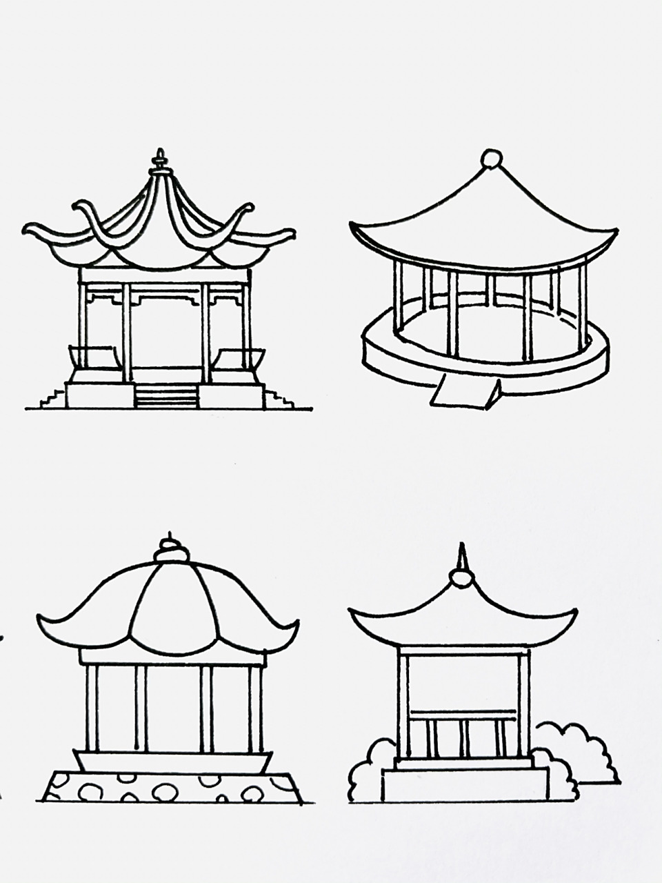 4 . 简笔画教程|黑白ins插画|手帐素材|零基础会哈