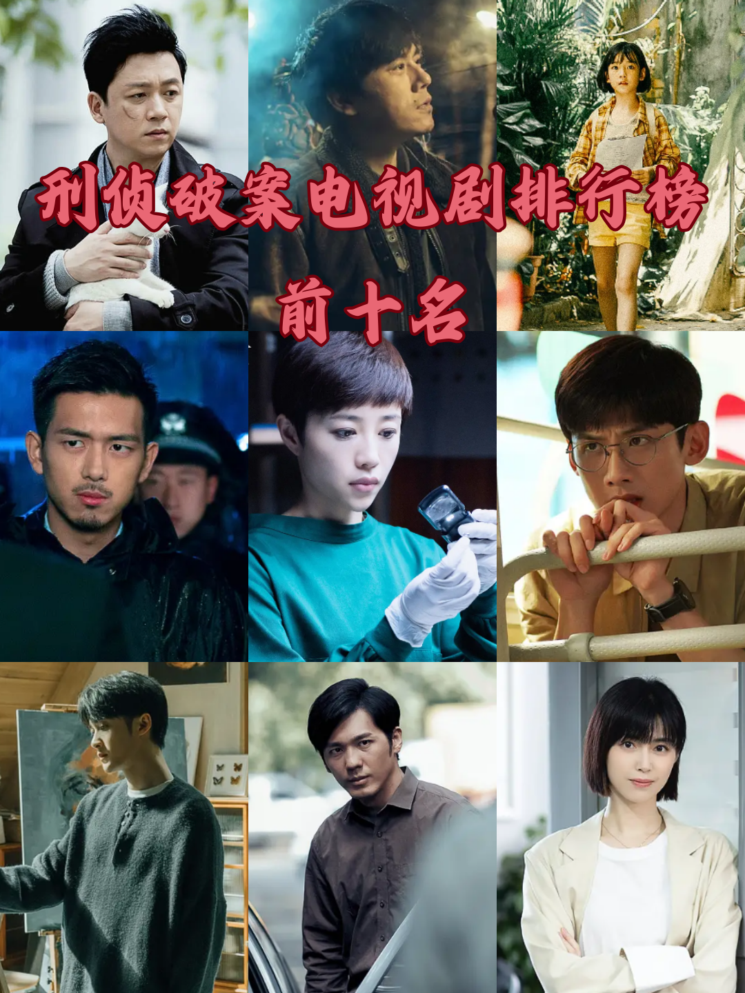 刑侦破案电视剧排行榜前十名