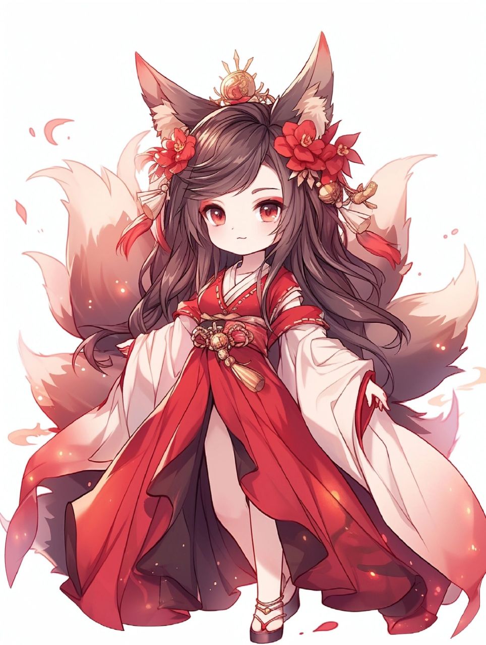 q版古风立绘之九尾狐 狐狸除了白浅和凤九还有谁啊?